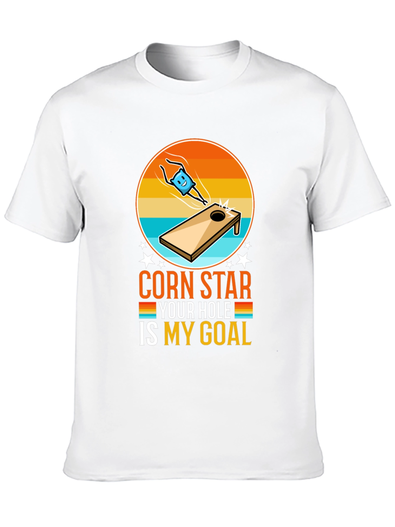 Black Corn Star Your Hole Is My Goal Funny T-Shirt view 10