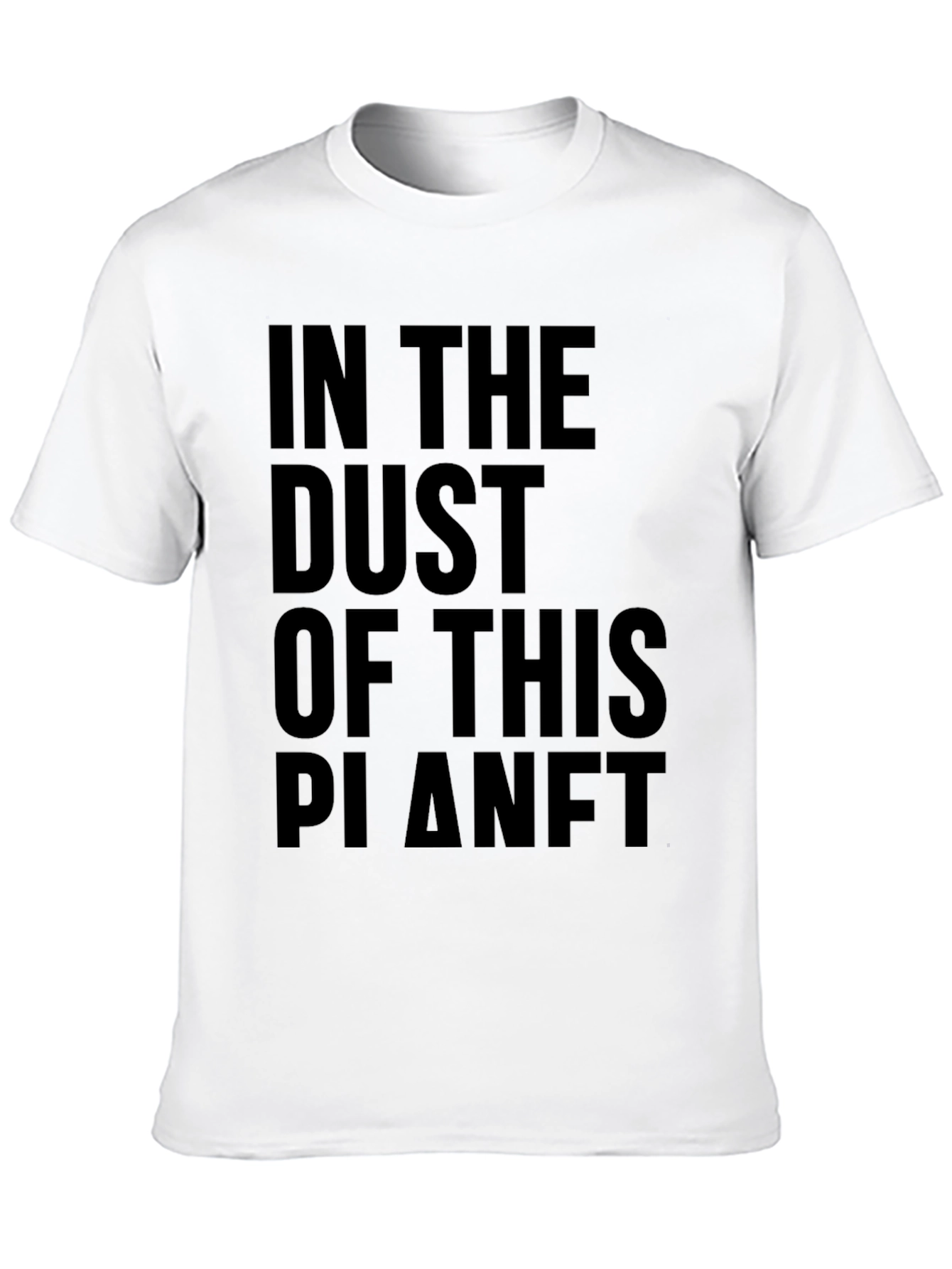 Black In The Dust Of This Planet Black Graphic Tee view 10