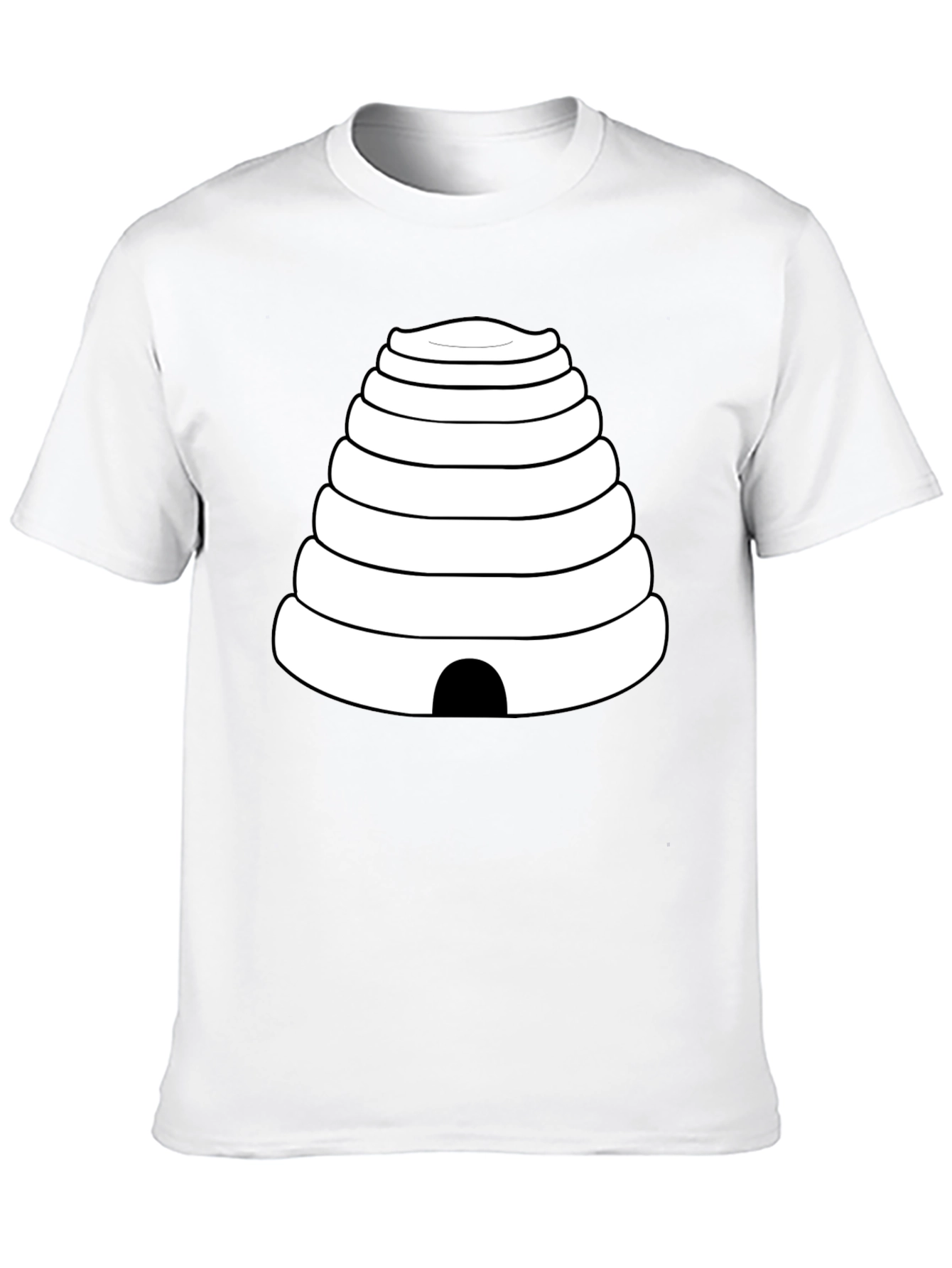 Black Beehive Graphic Tee - Unique Design T-Shirt view 10