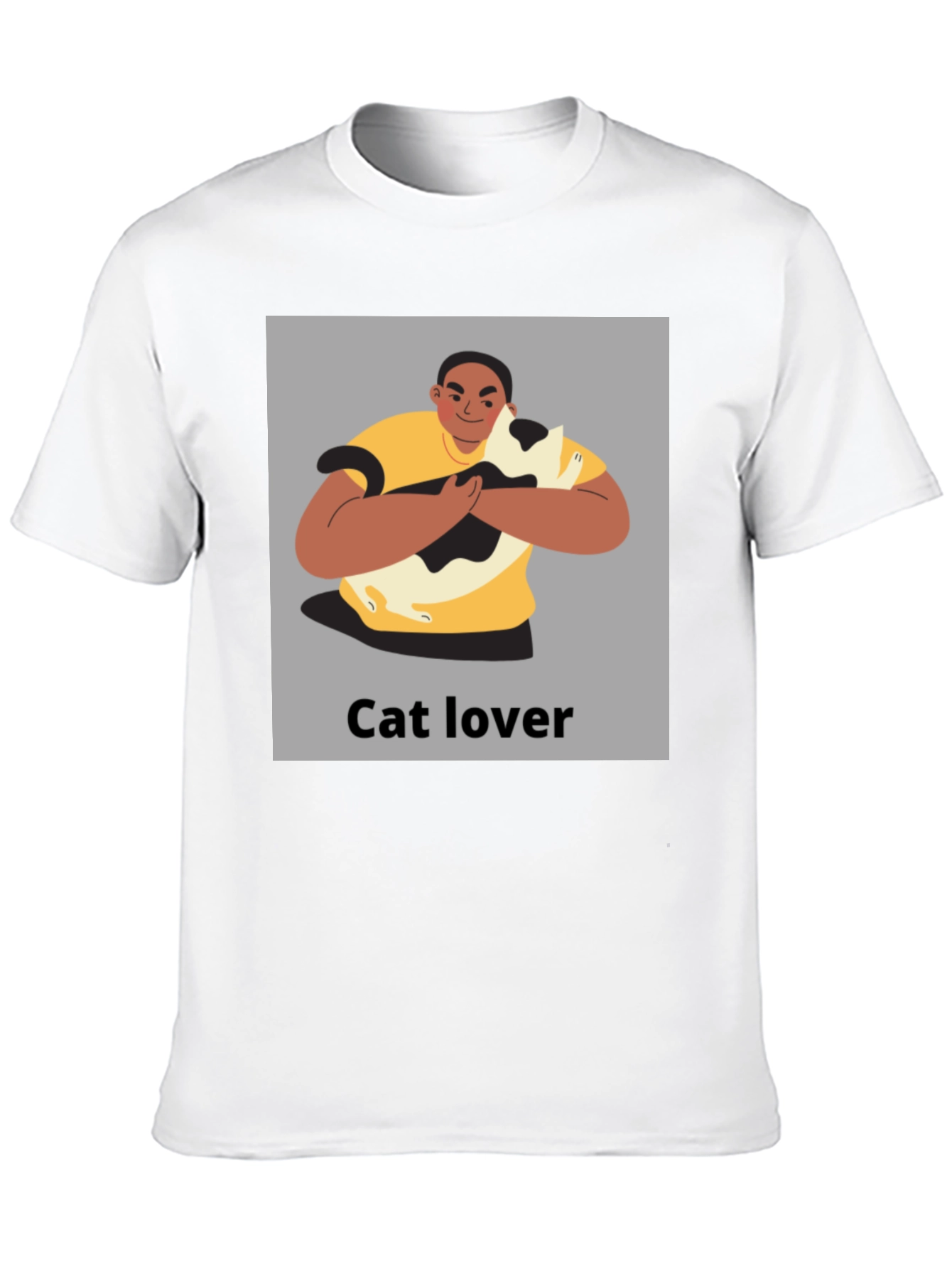 Black Cat Lover Graphic Tee - Unisex Black T-Shirt view 10
