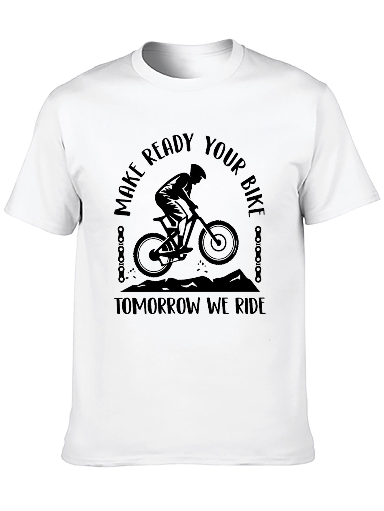Black Make Ready Your Bike T-Shirt view 10