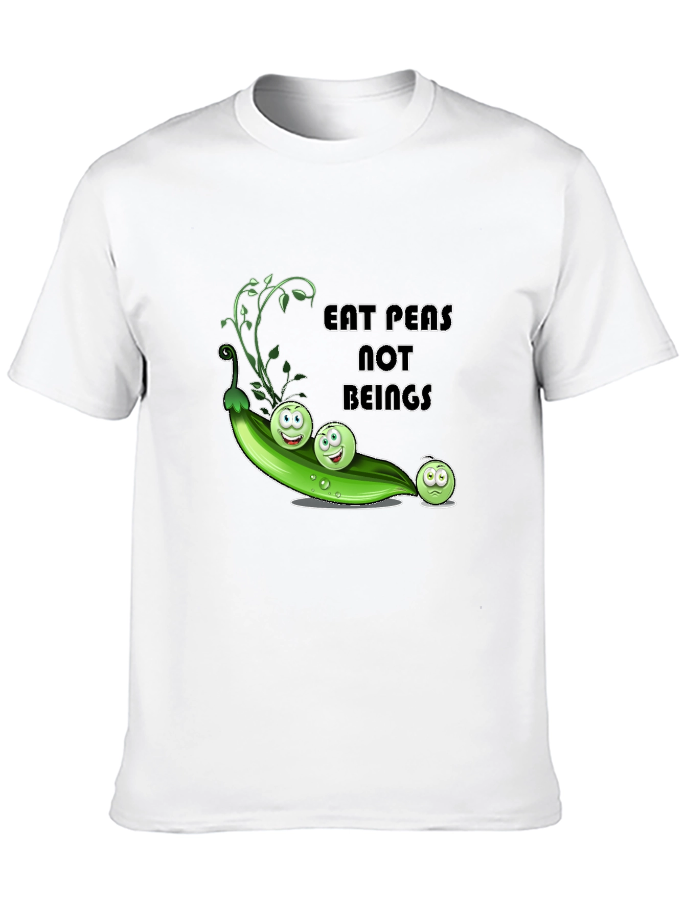 Eat Peas Not Beings Vegan Graphic T-Shirt - 10