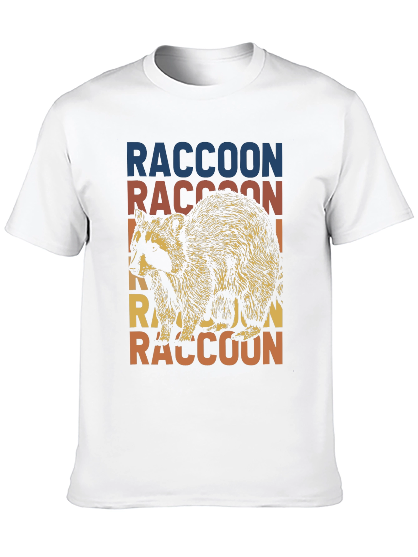 Black Retro Raccoon Graphic T-Shirt - Vintage Style Tee view 10