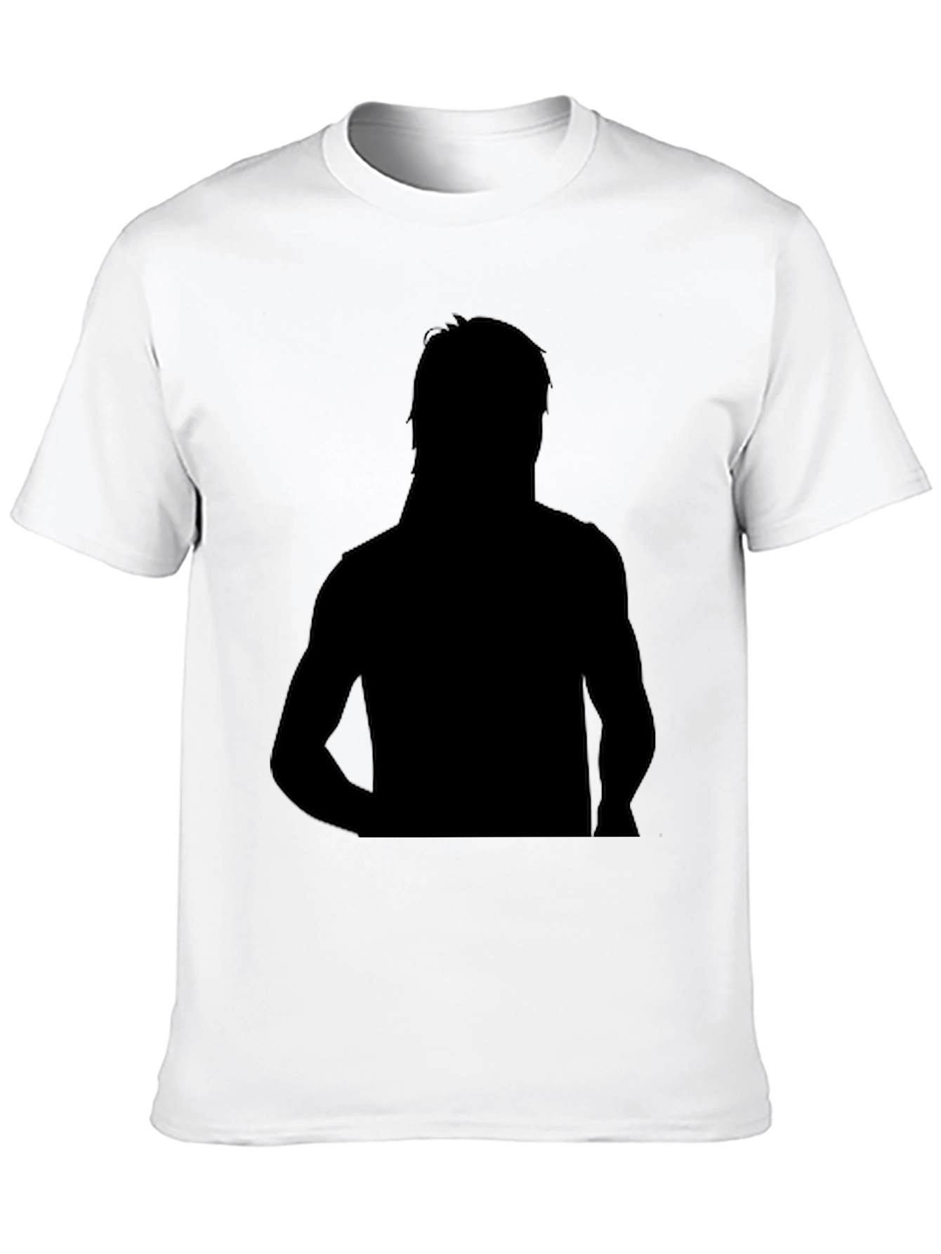 Black Silhouette Graphic Tee - Soft Black Cotton view 10