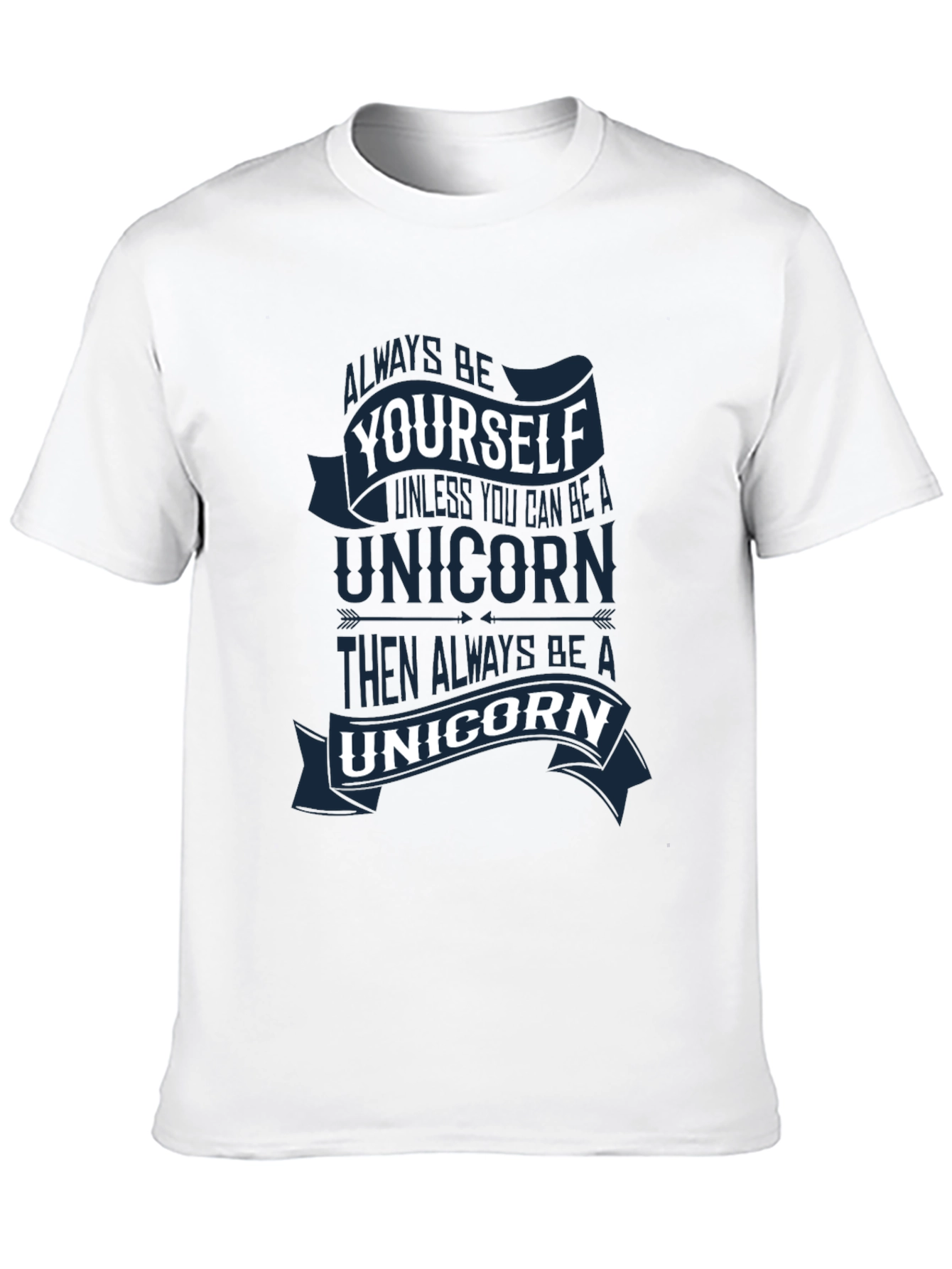 Black Always Be Yourself Unicorn Graphic Tee view 10