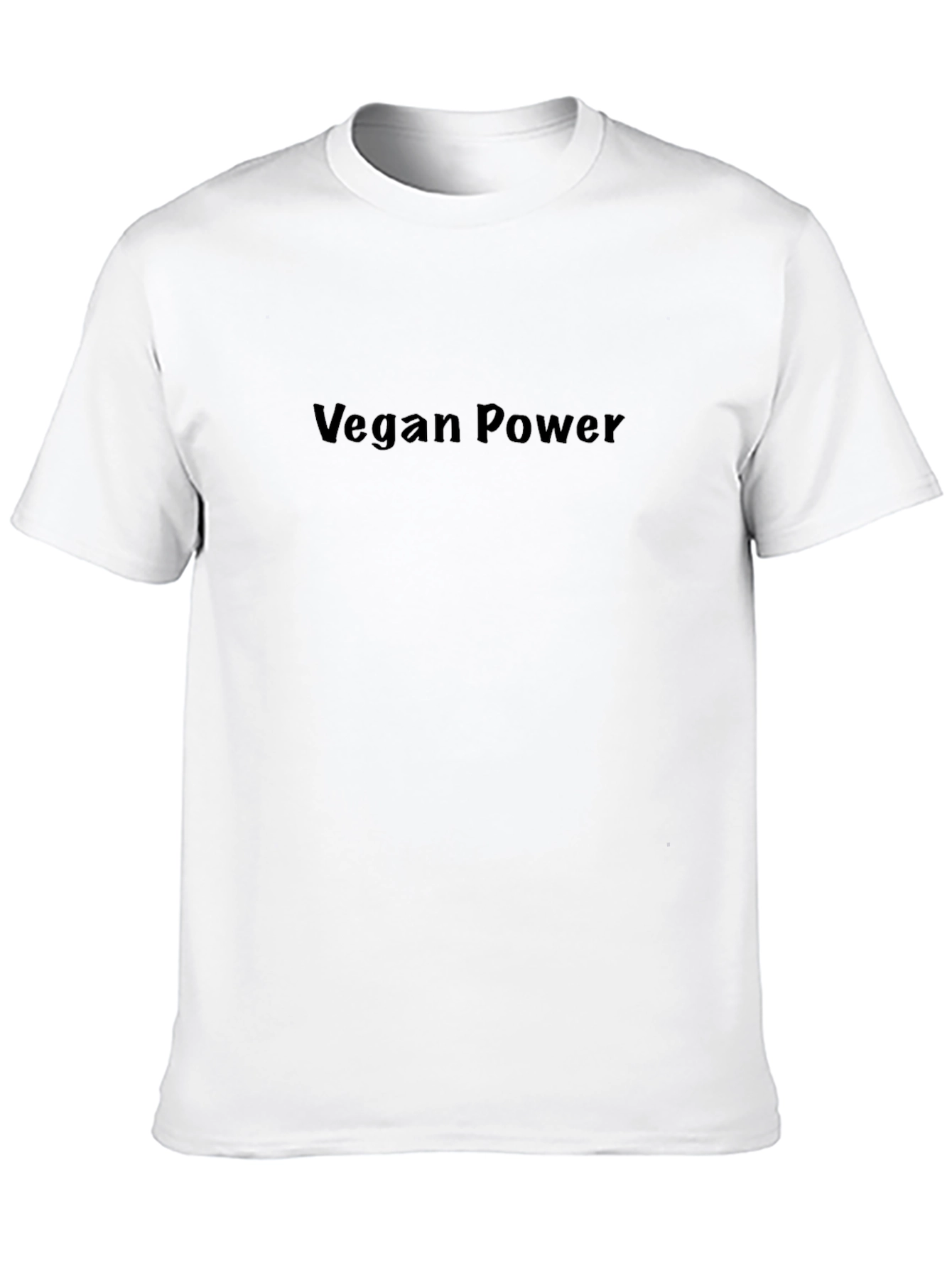 Black Vegan Power Black T-Shirt view 10
