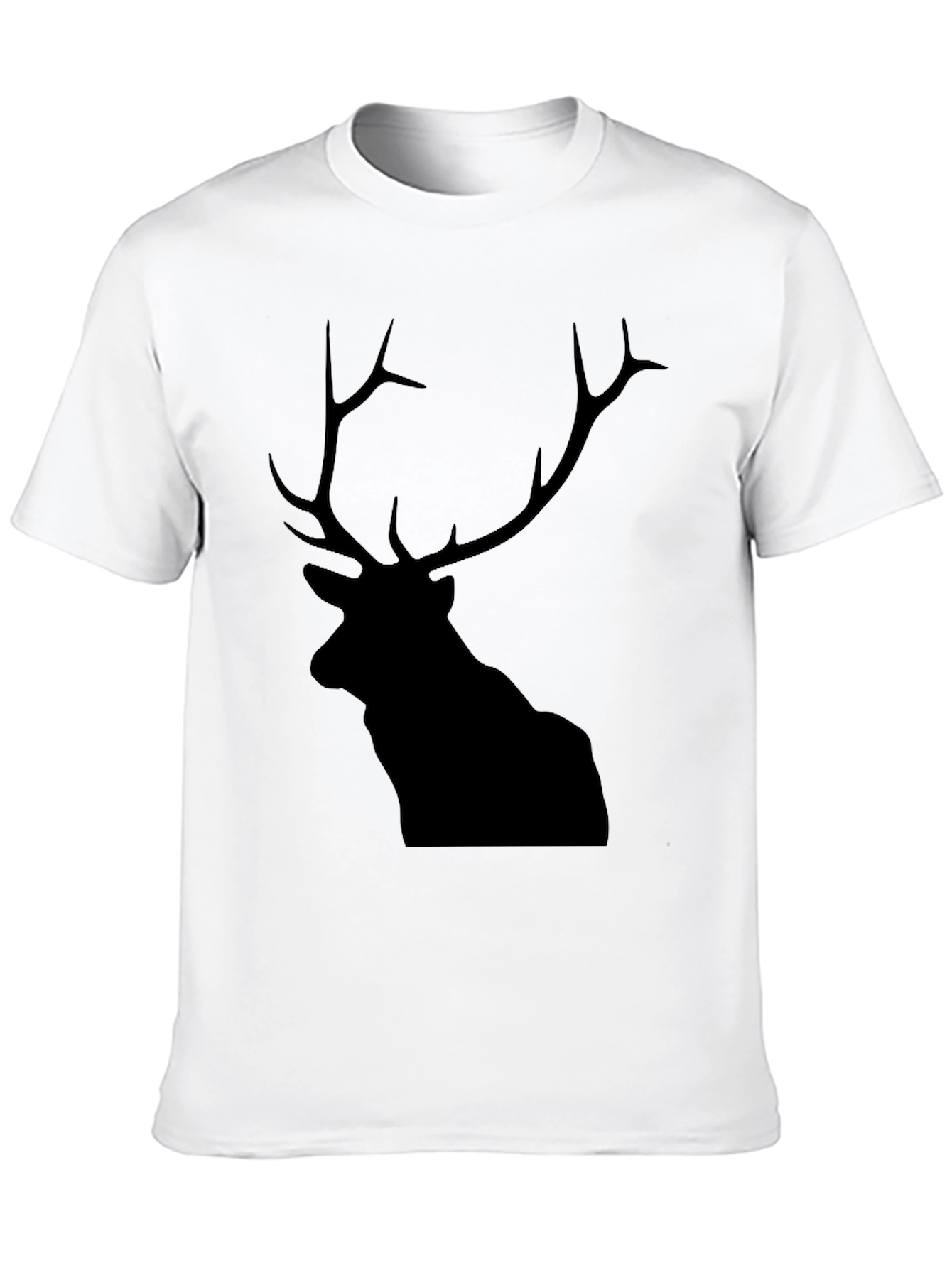 Black Black Deer Graphic Tee - Mens Short Sleeve Shirt view 10