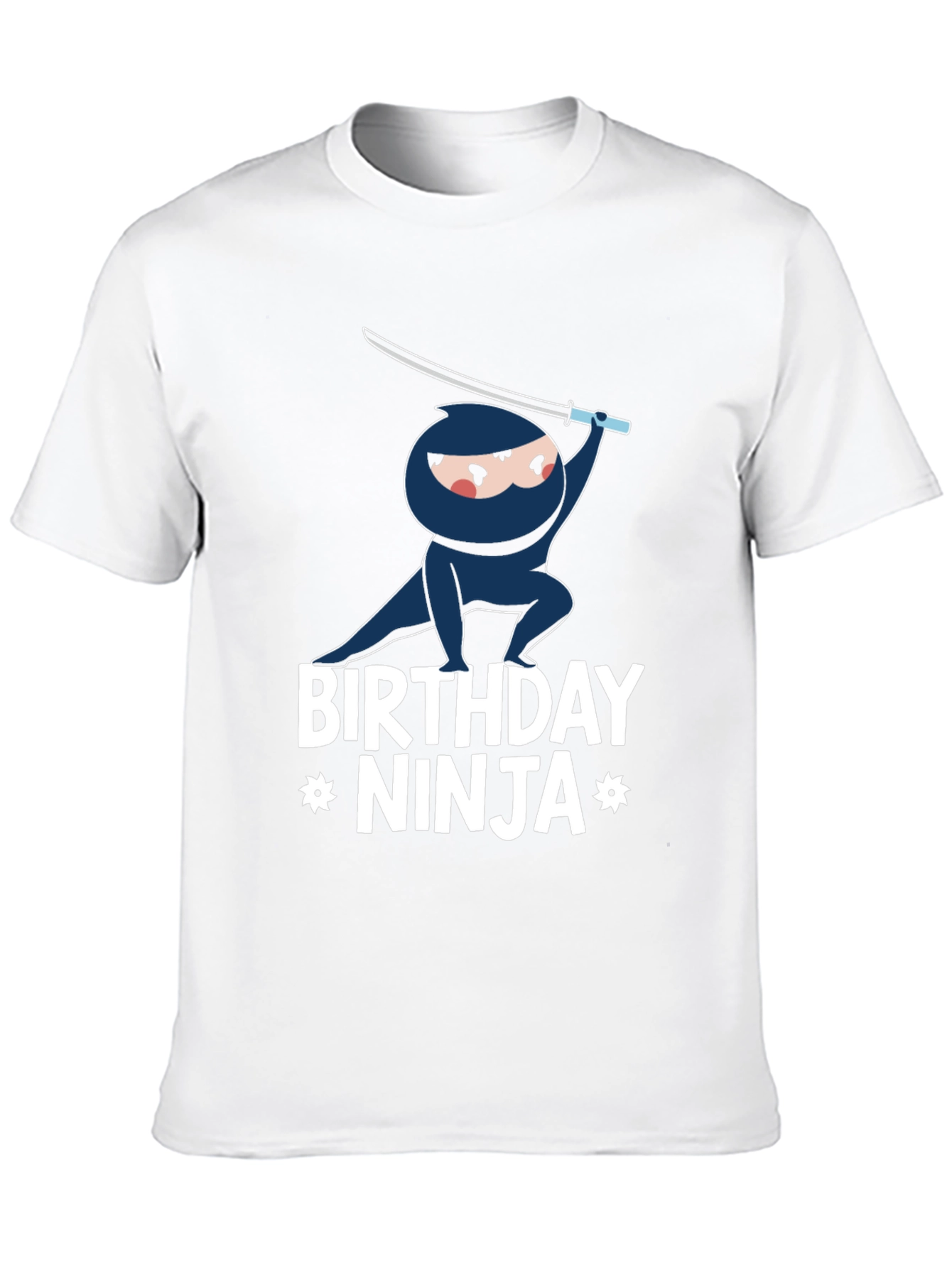 Black Birthday Ninja Graphic T-Shirt view 10