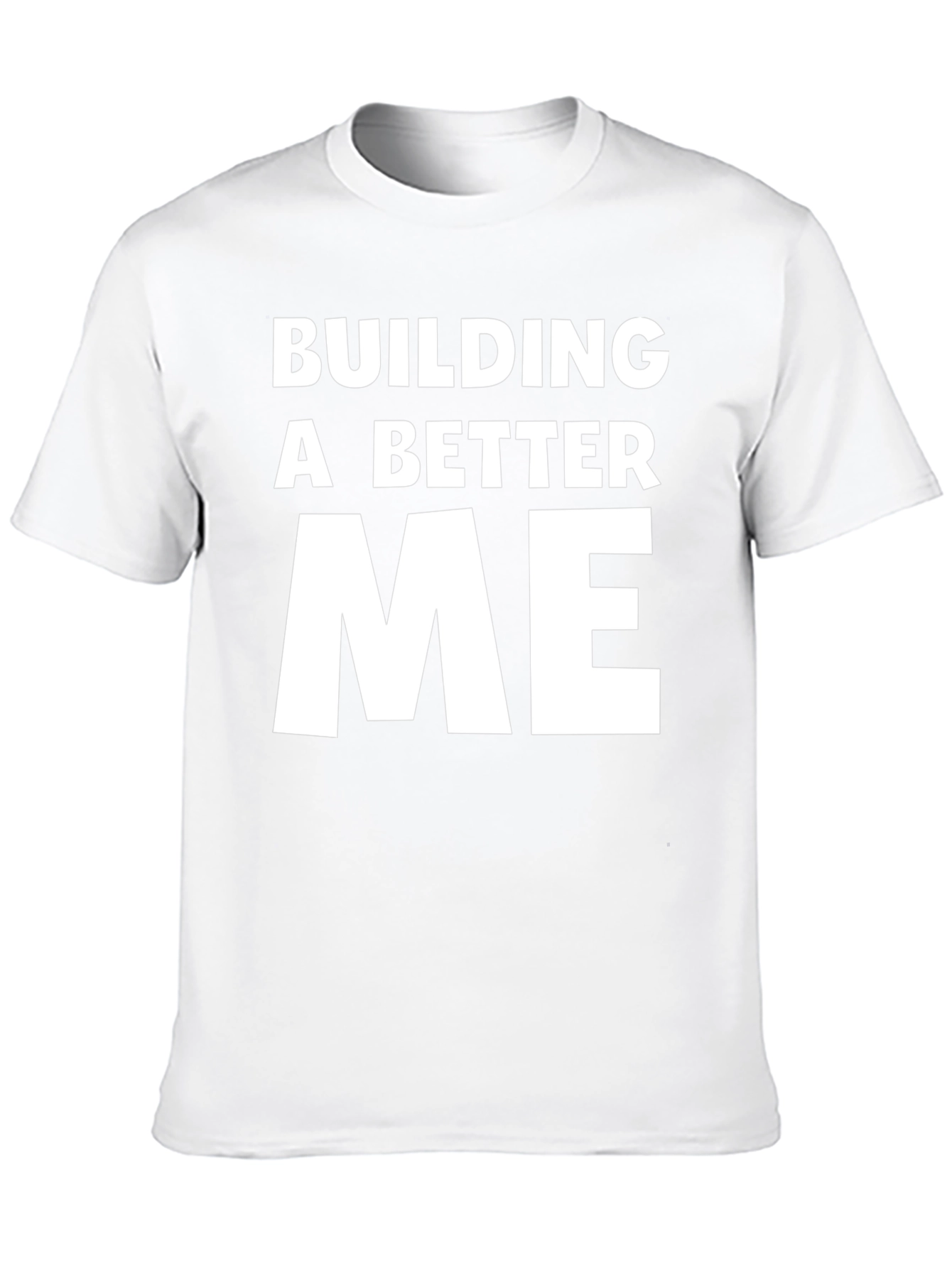 Black Building a Better Me Black T-Shirt Motivational view 10