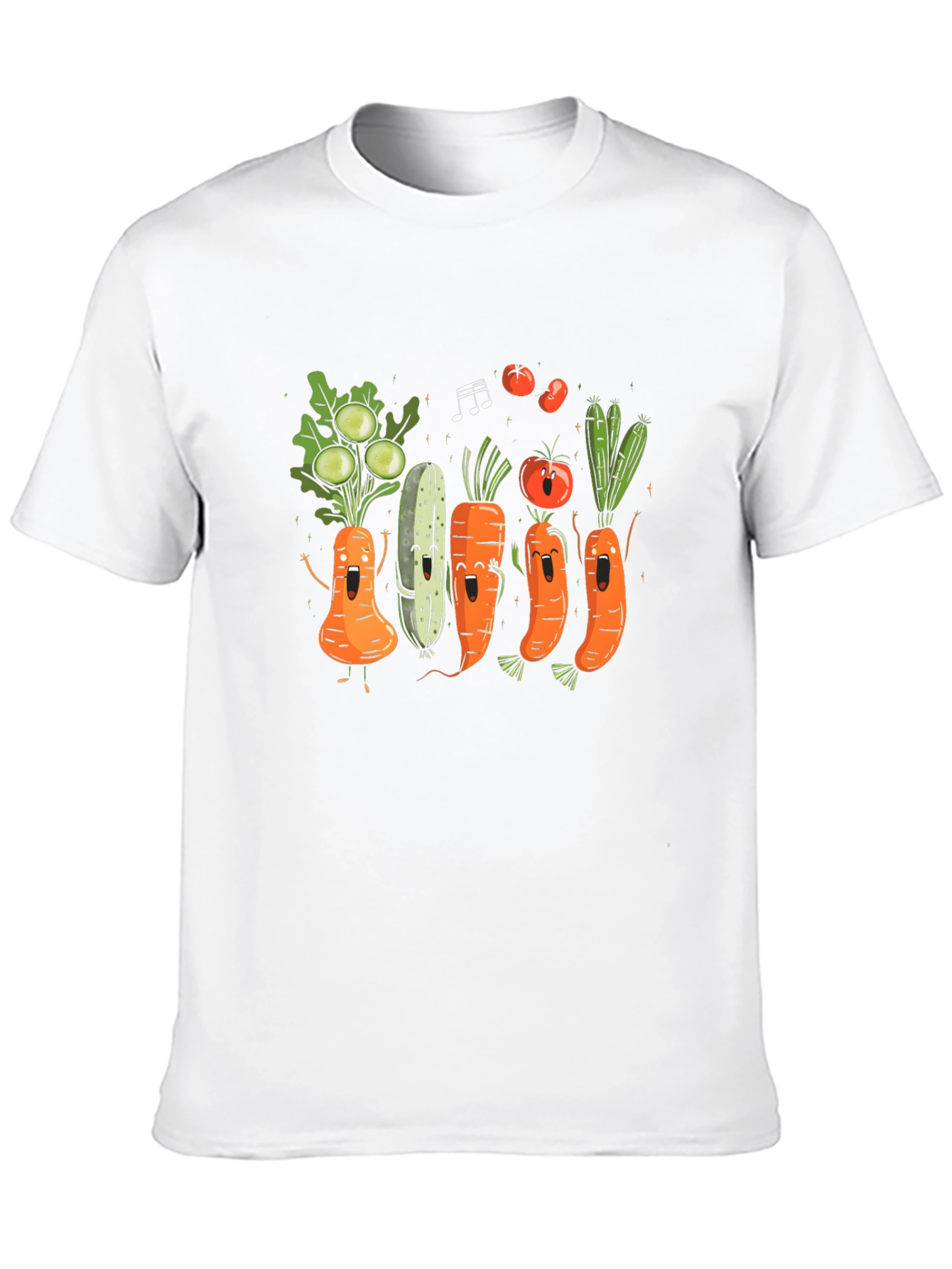 Black Vegetable Band T-Shirt: Fun Foodie Fashion view 10