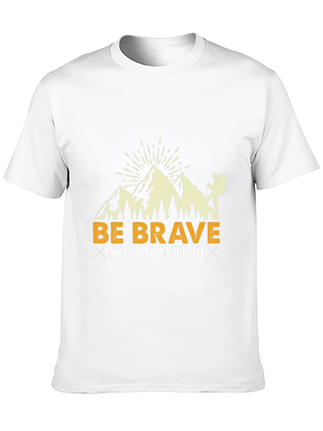 Black Be Brave Stay Wild Graphic Tee view 10