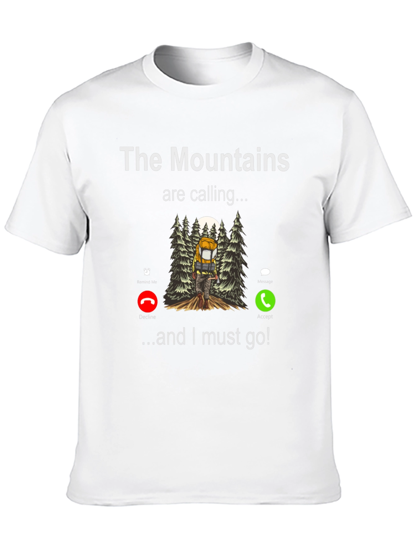 Black Mountains Calling T-Shirt - Hiker's Adventure Tee view 10