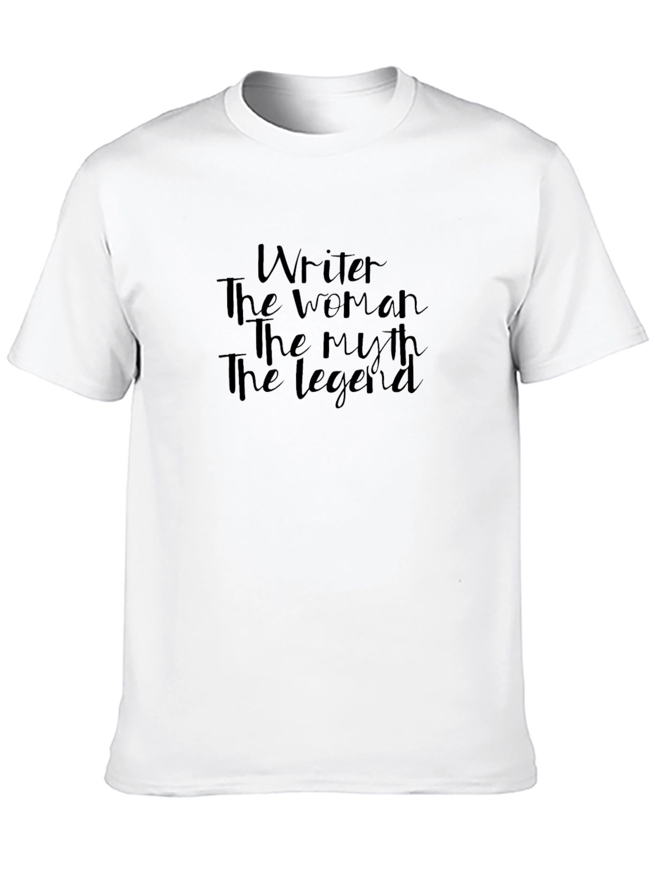 Black Writer - The Woman, The Myth, The Legend Black T-Shirt view 10