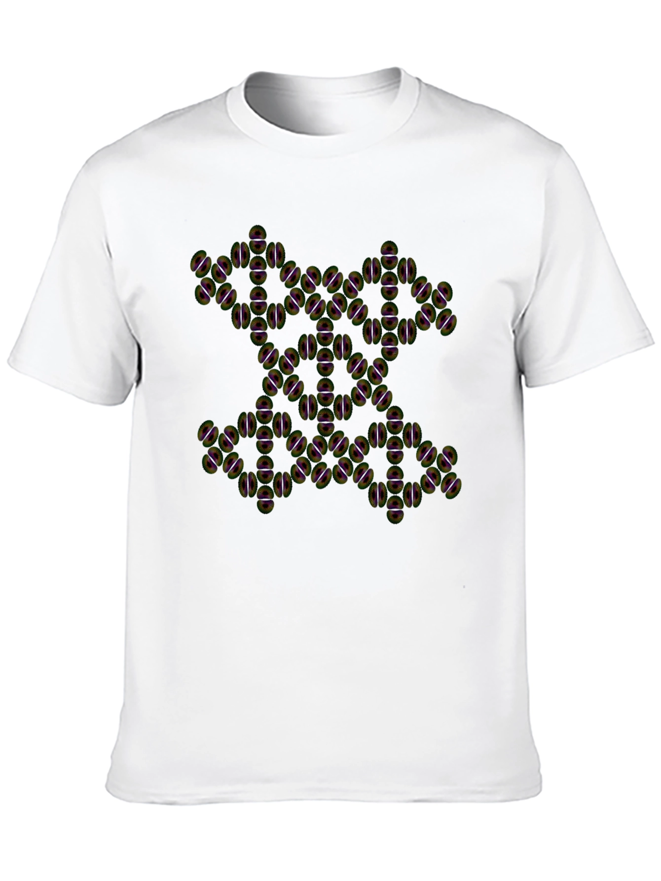 Abstract Pattern Black Tee - 10
