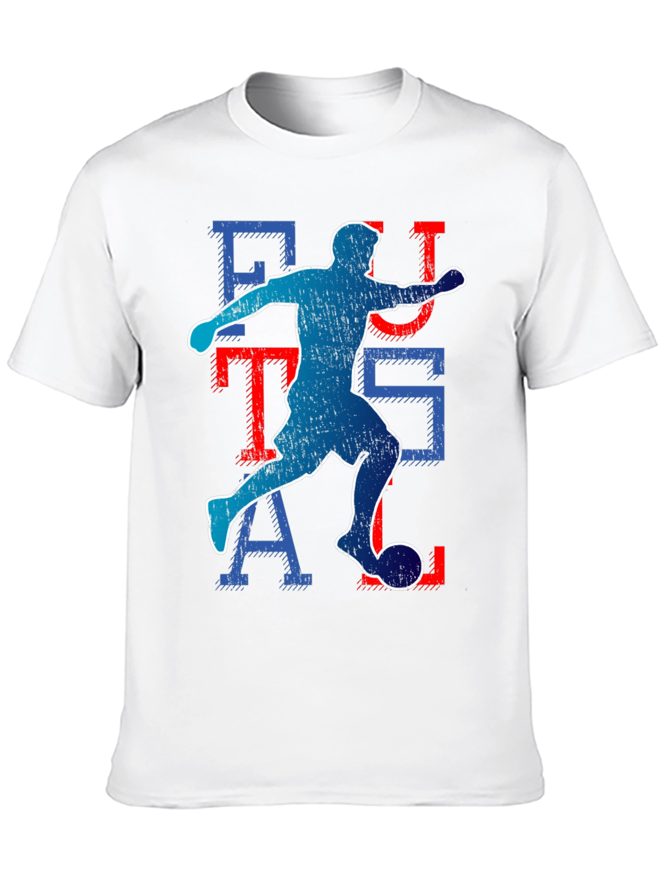 Black Futsal Player Graphic T-Shirt view 10