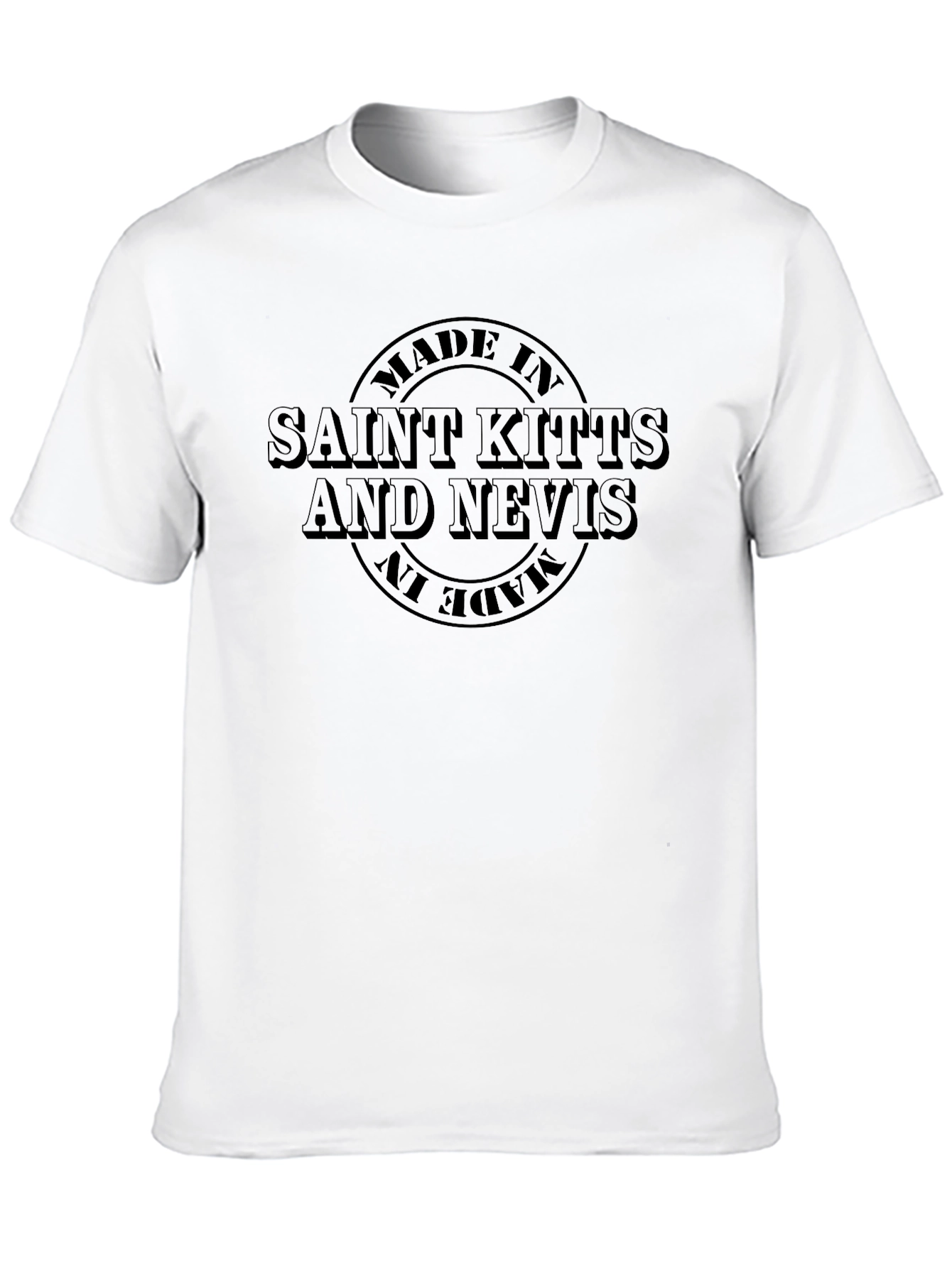 Black Saint Kitts and Nevis Made In T-Shirt view 10