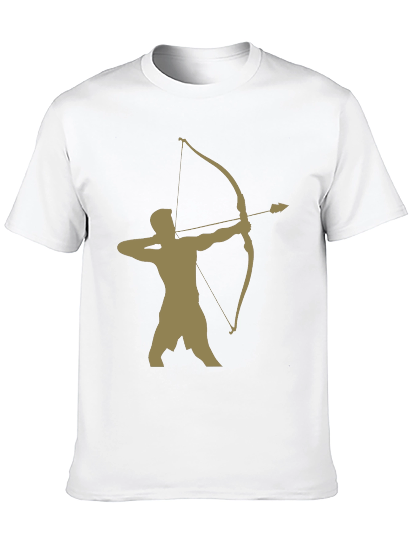 Black Archer Graphic Tee - Black Cotton Blend Casual Wear view 10