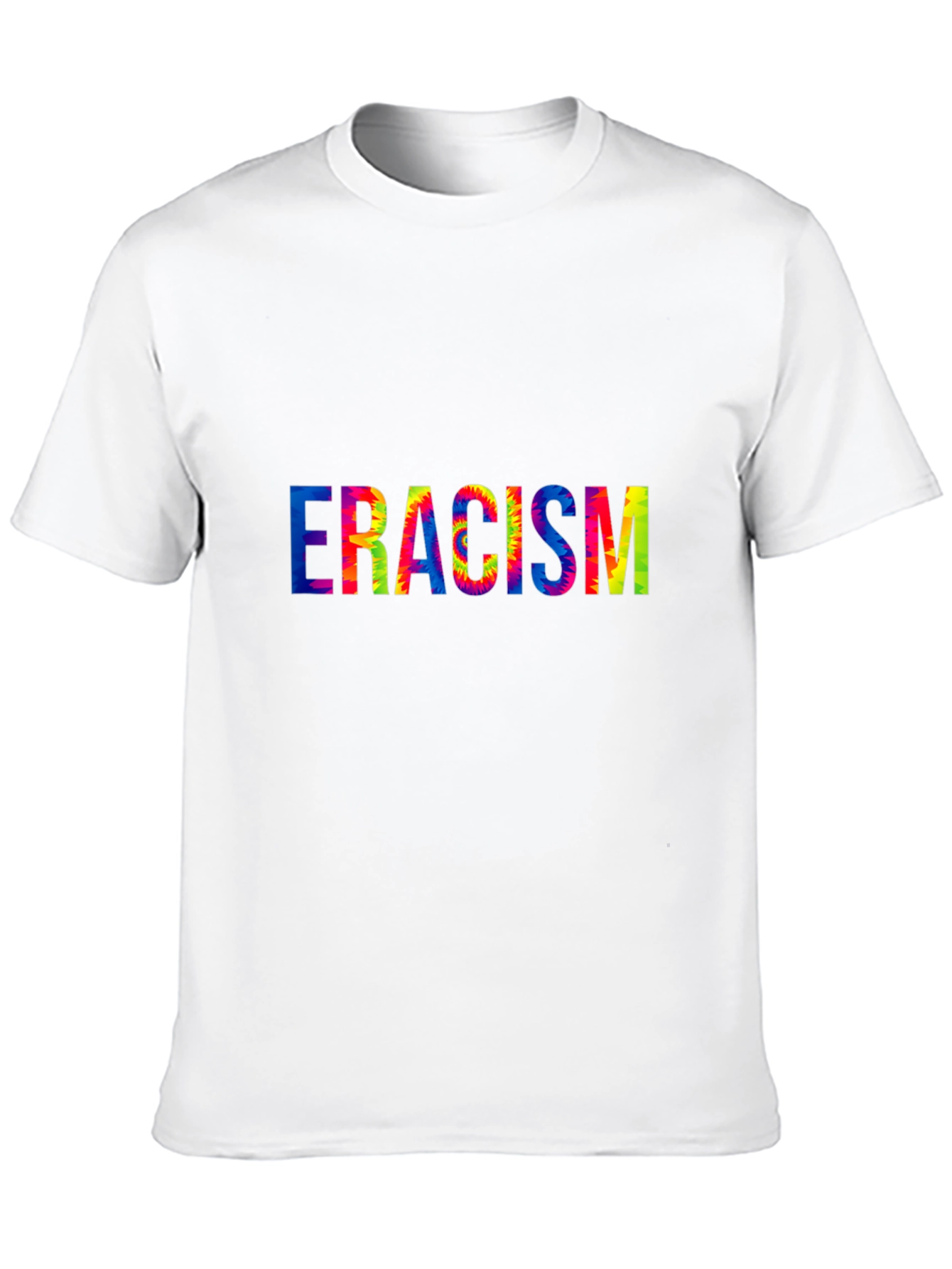 Black Eradicate Racism Tie Dye Graphic Tee view 10