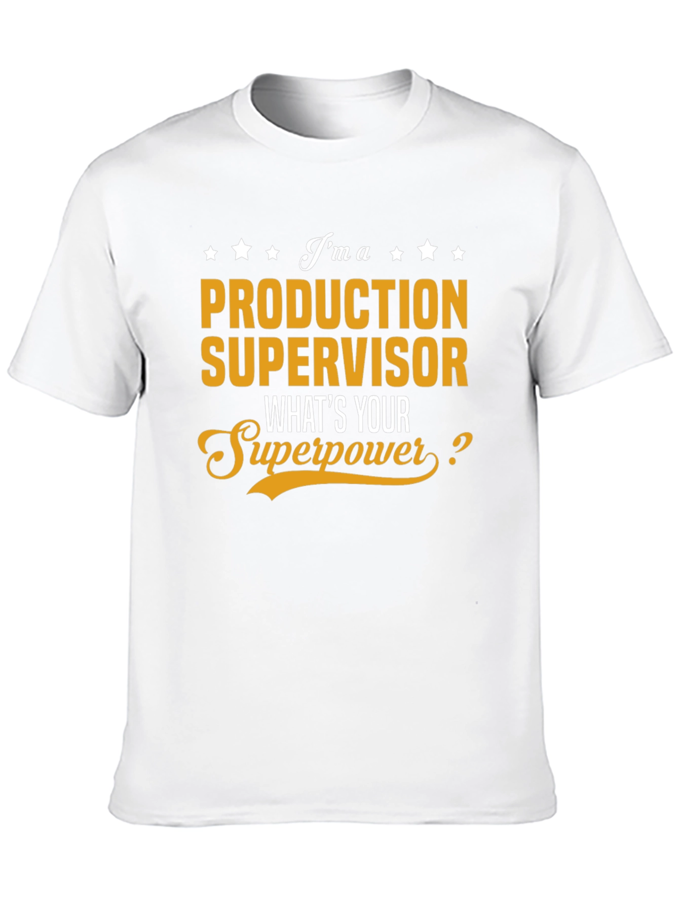 Black Production Supervisor Superpower T-Shirt view 10