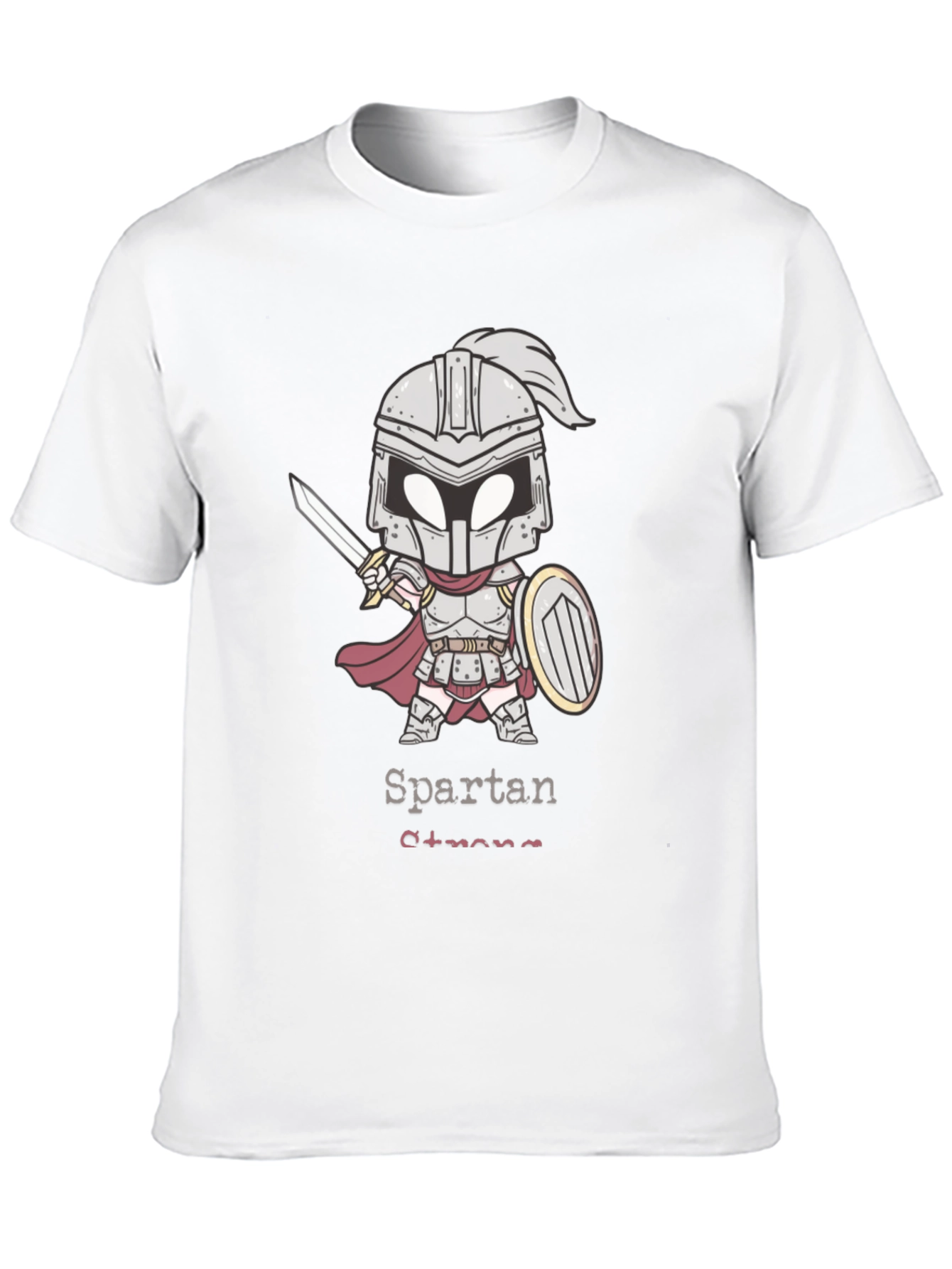 Black Spartan Strong Graphic T-Shirt view 10