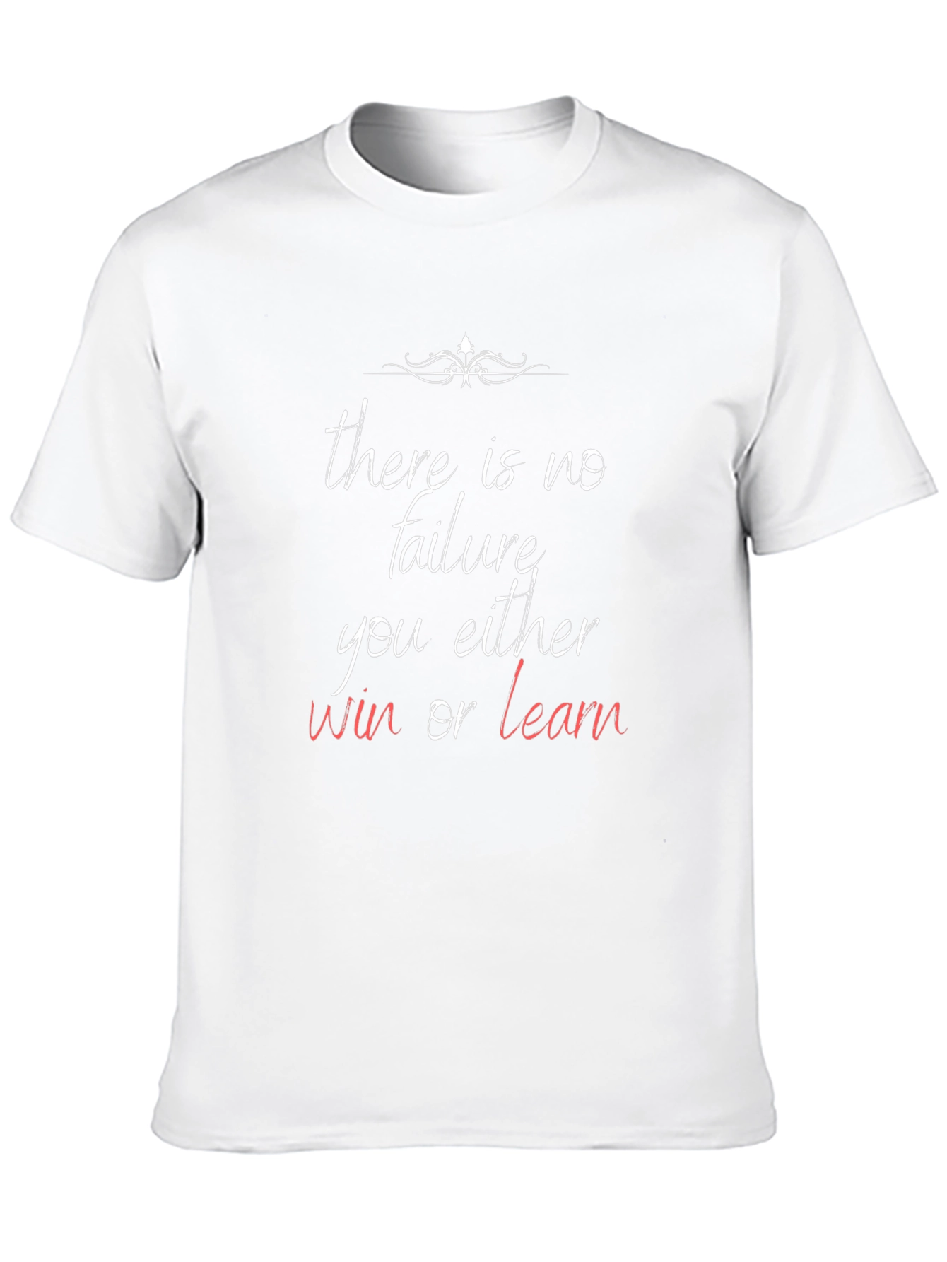 Black Motivational T-Shirt: Win or Learn view 10