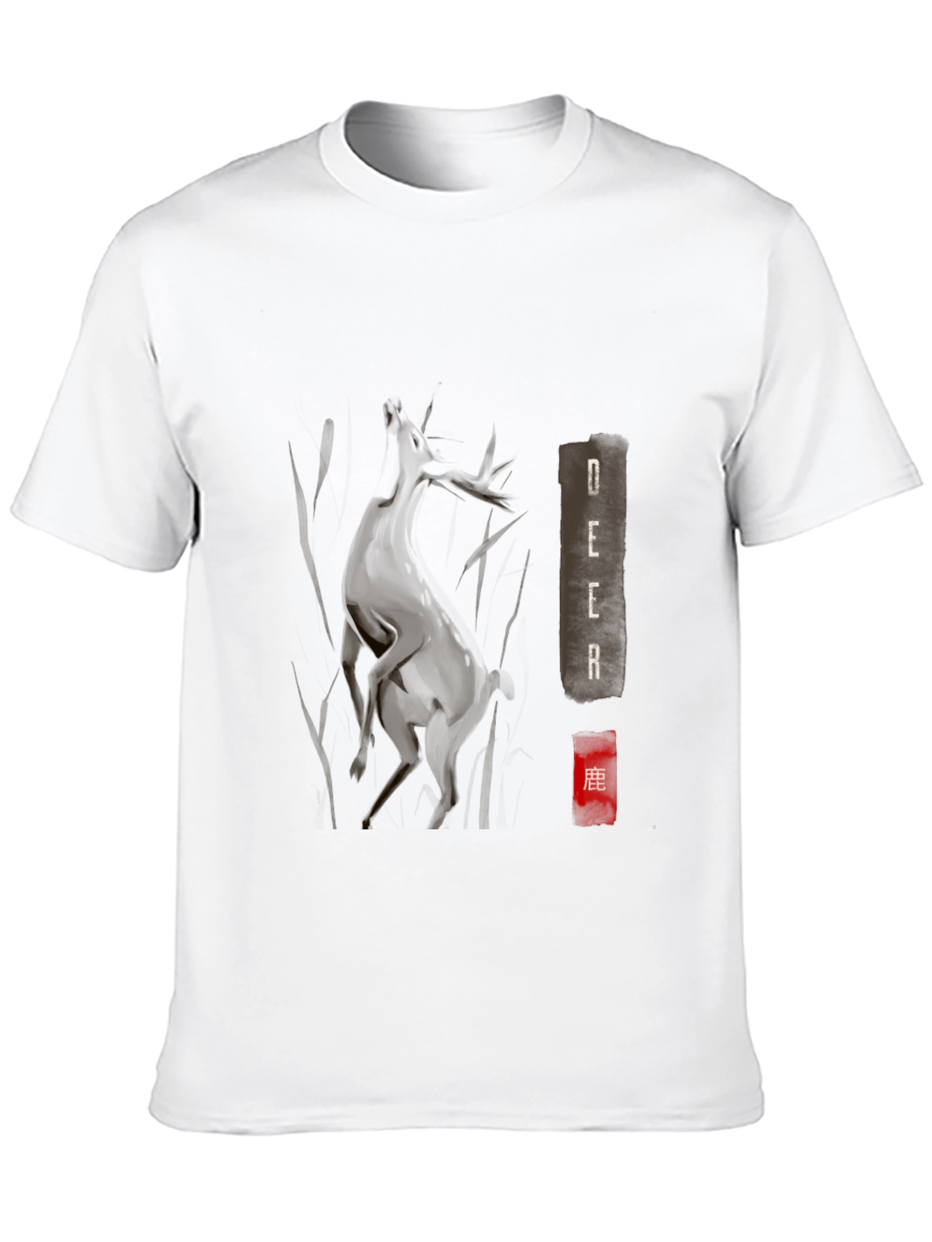 Black Deer Graphic T-Shirt - Soft Cotton Tee view 10