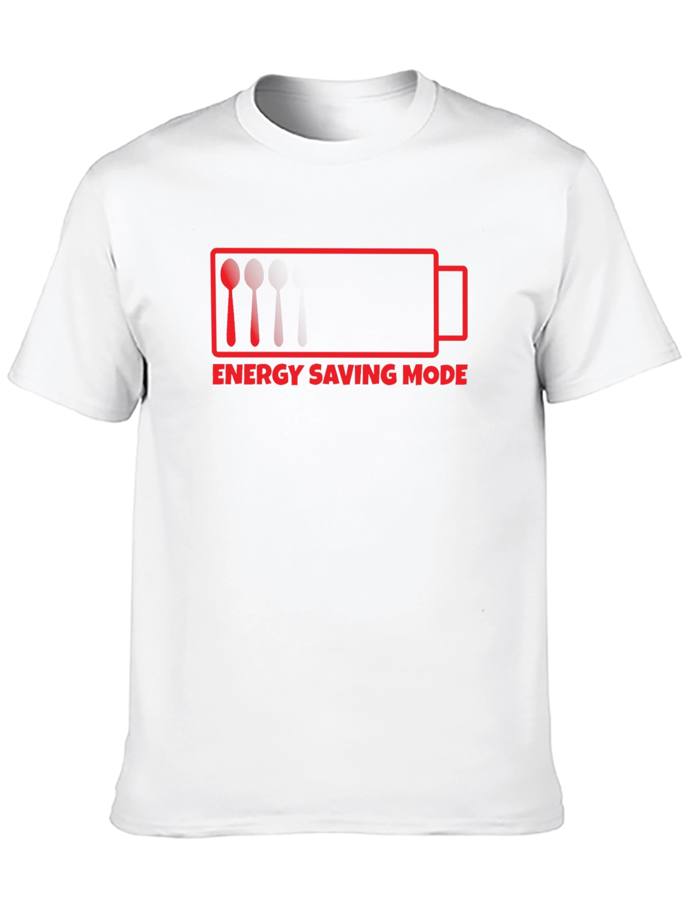 Black Energy Saving Mode Funny T-Shirt view 10