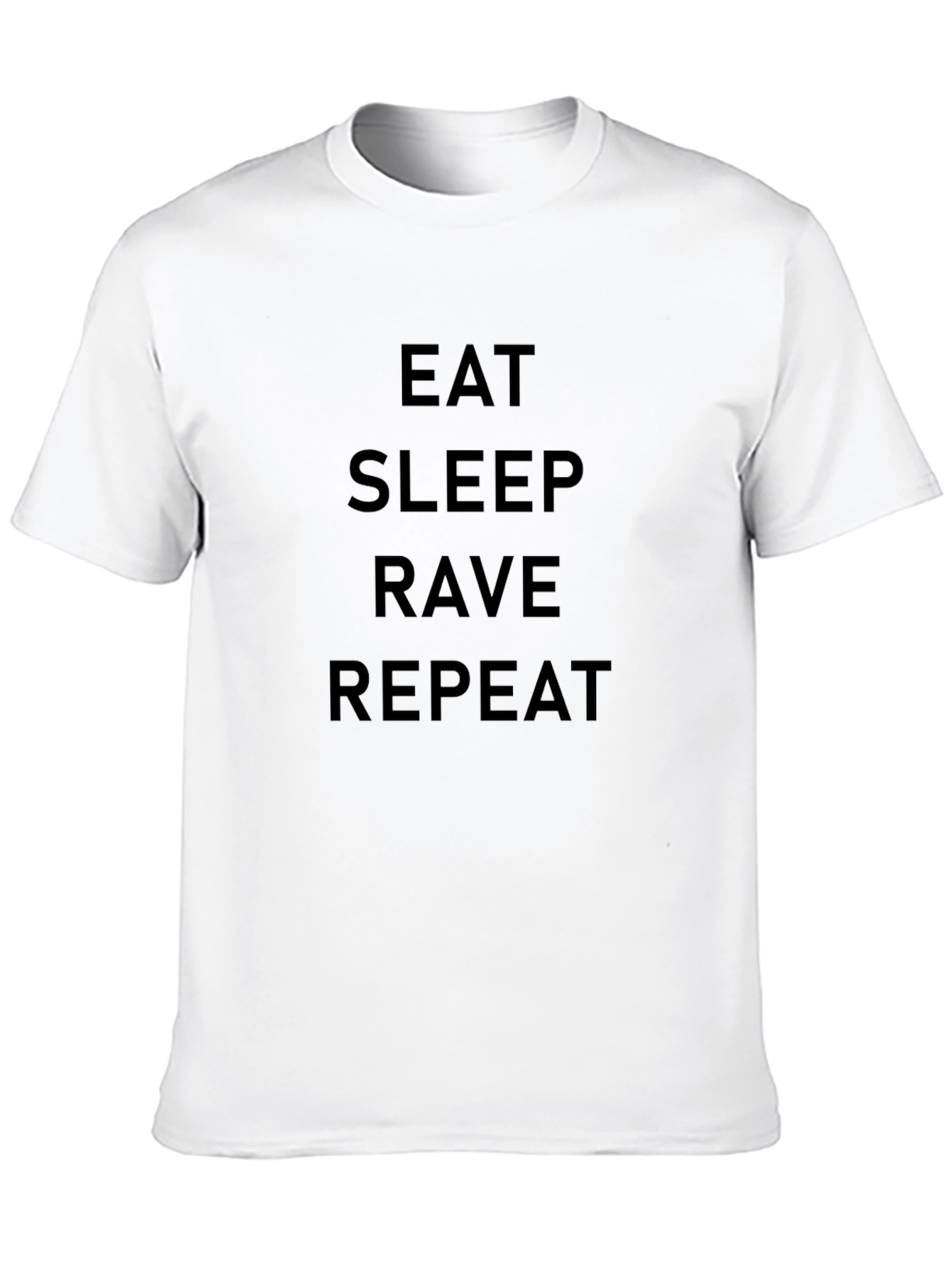 Black Eat Sleep Rave Repeat Graphic T-Shirt view 10