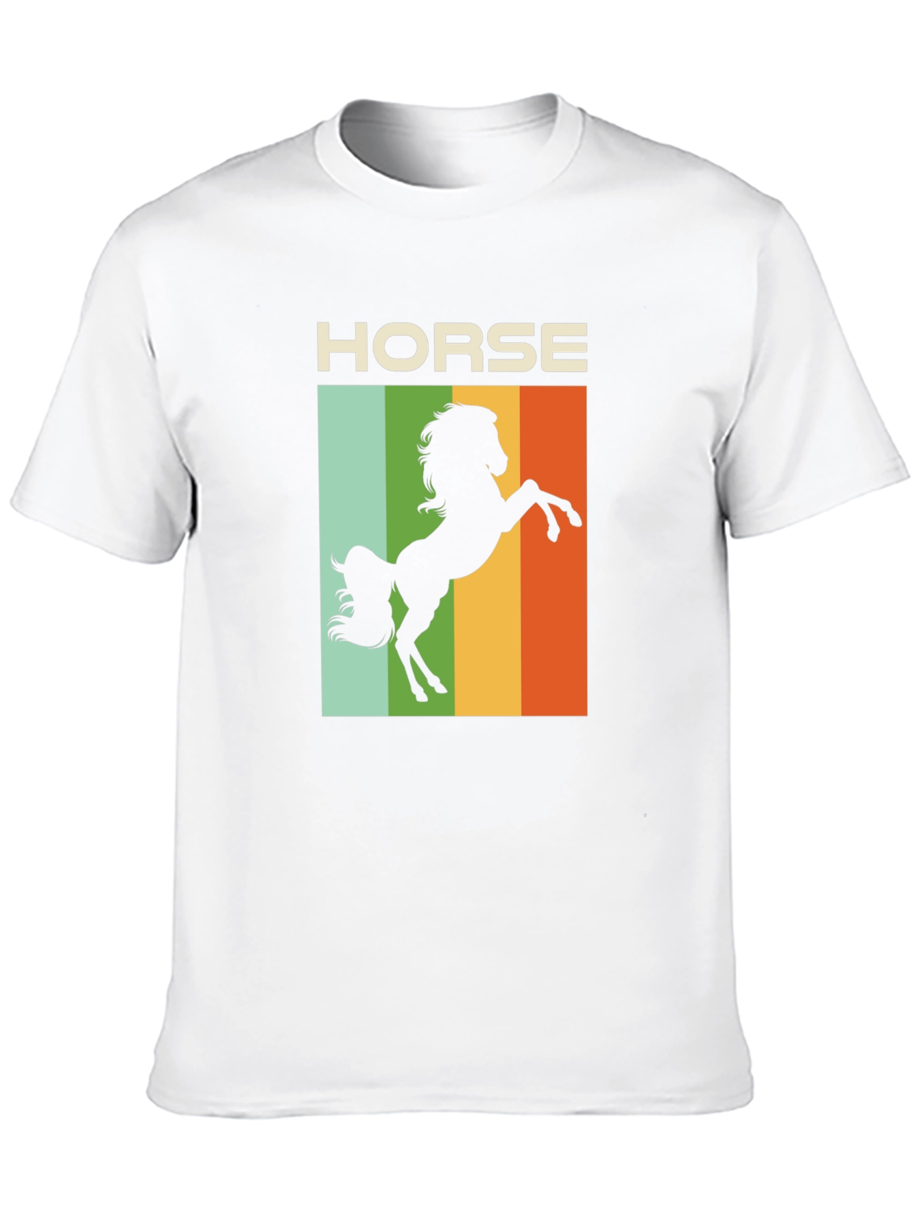 Black Retro Horse T-Shirt - Equestrian Style view 10