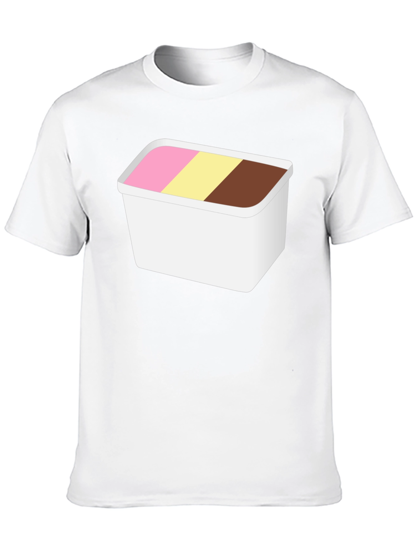 Black Ice Cream Tub Graphic Tee - Cool Novelty Shirt view 10