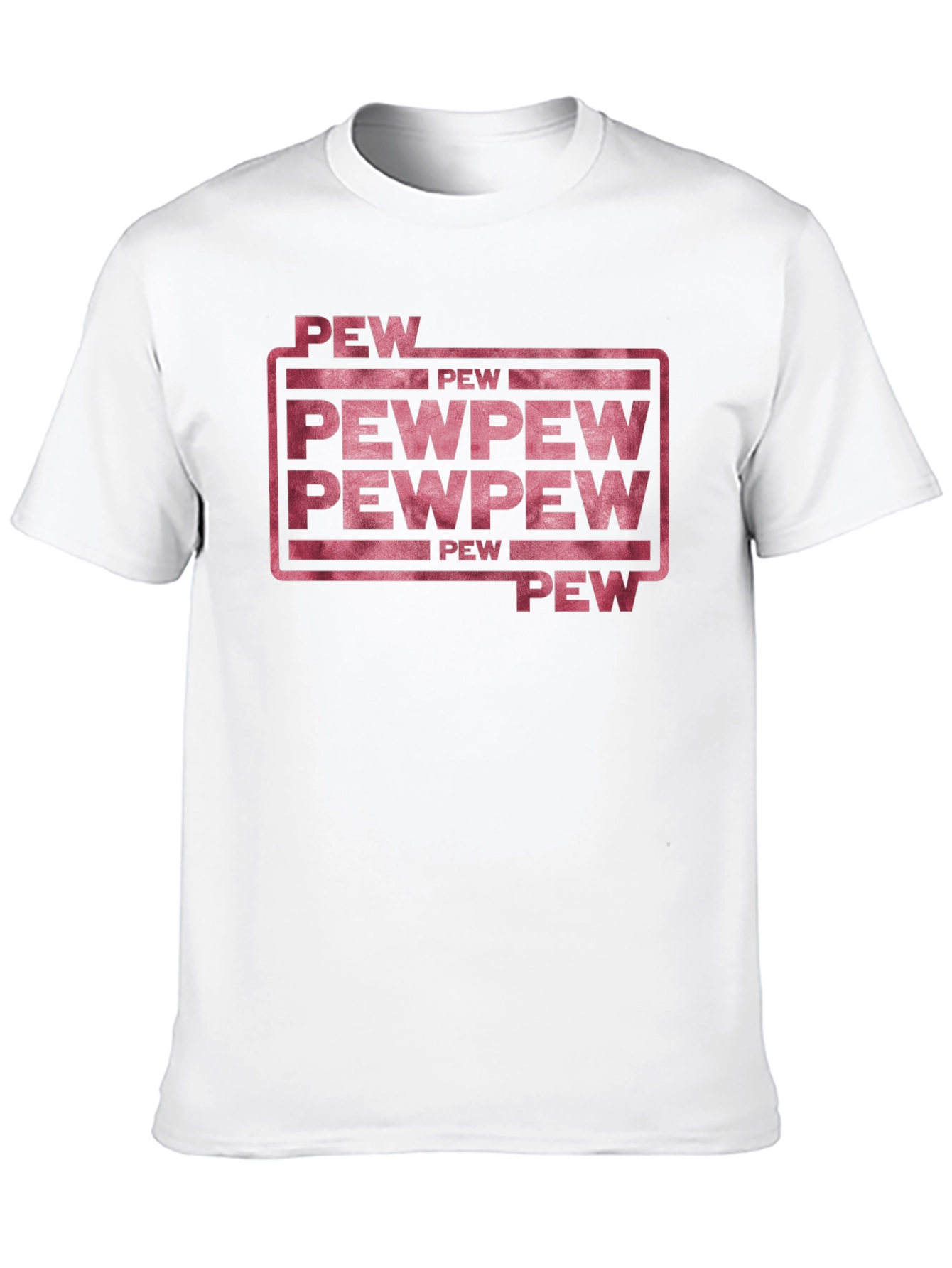 Black Pew Pew Funny Graphic T-Shirt view 10