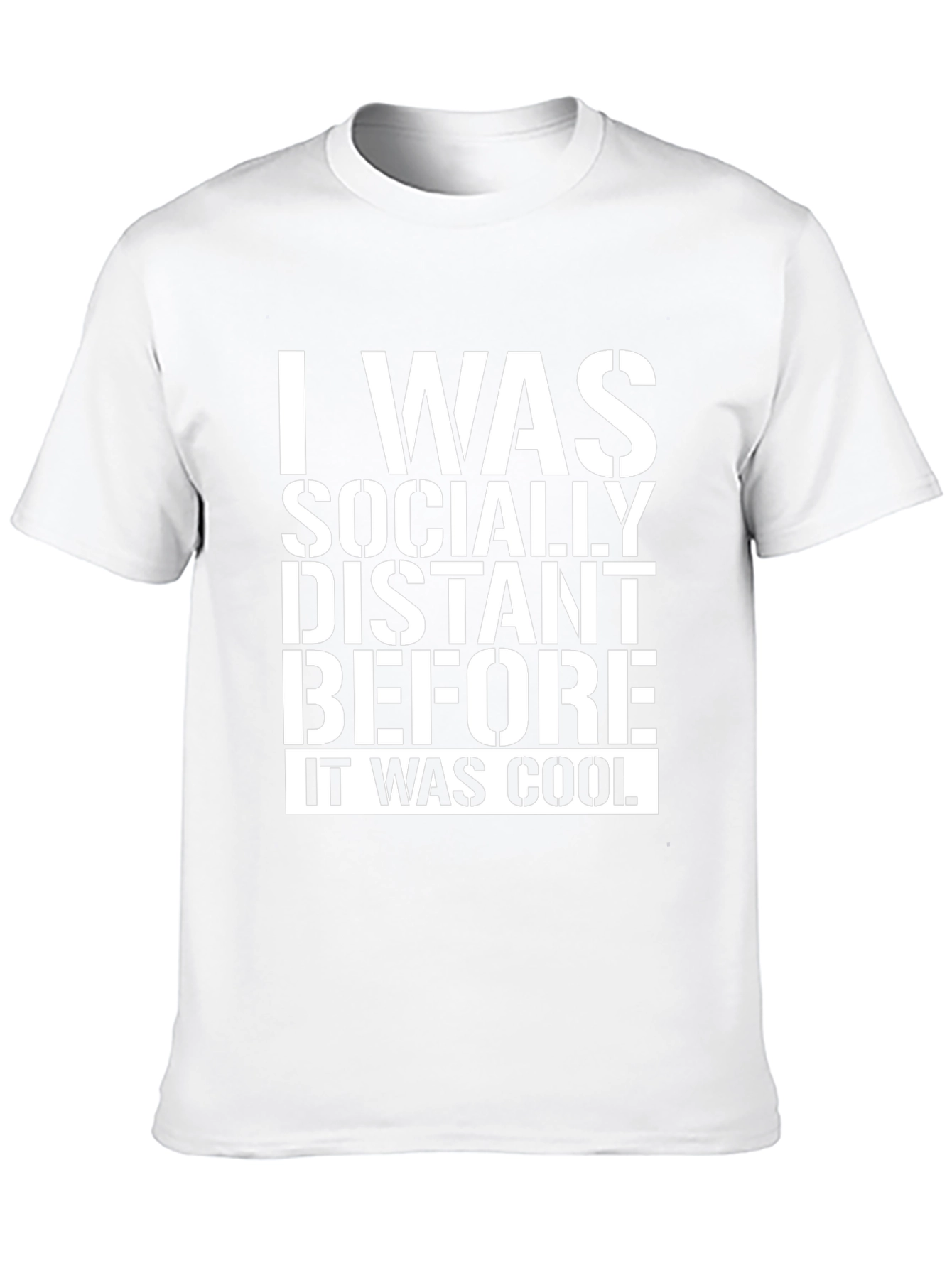 Black Socially Distant T-Shirt - Funny Novelty Tee view 10