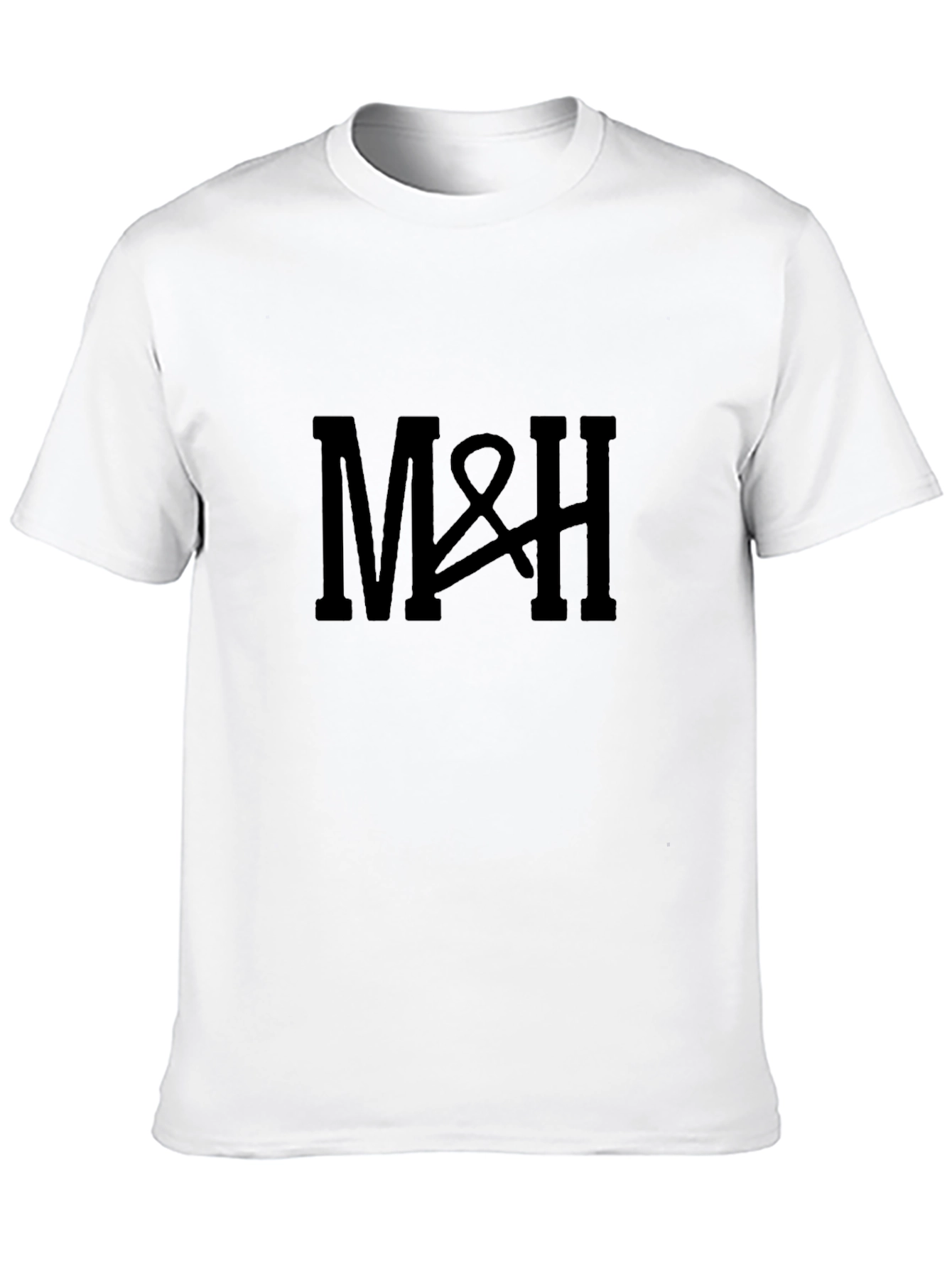 Black M&H Black Cotton Graphic Tee view 10