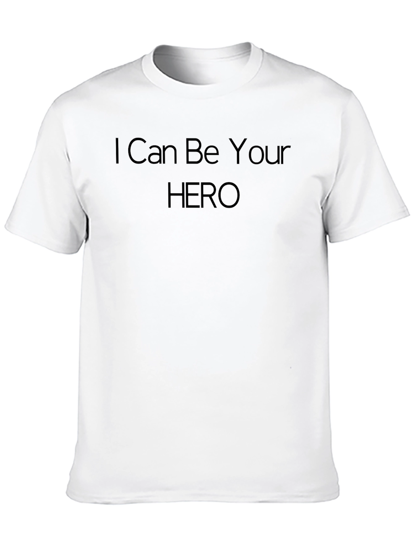 Black I Can Be Your Hero Black Tee view 10