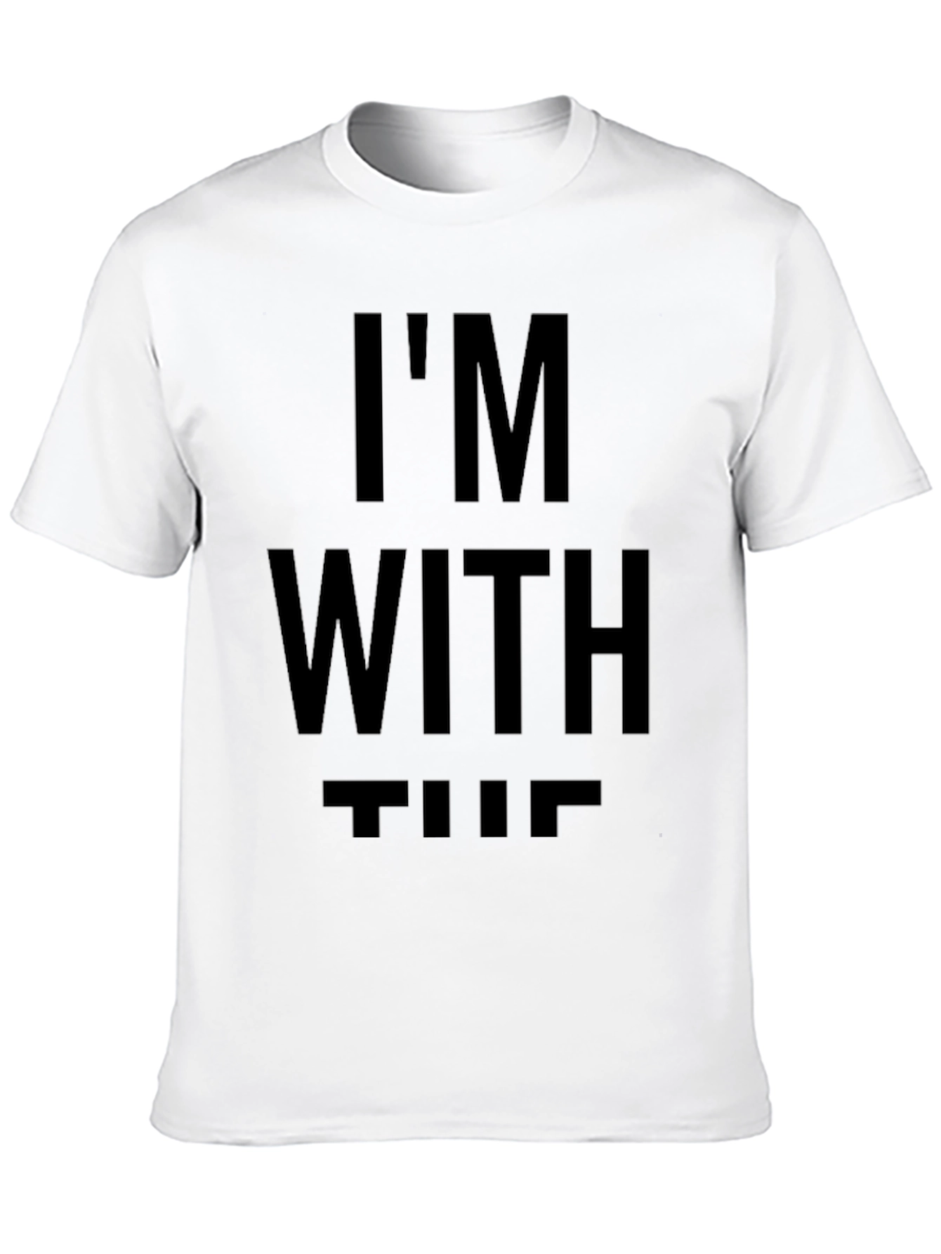 Black I'm With The Band Graphic Tee - Black Cotton Blend view 10