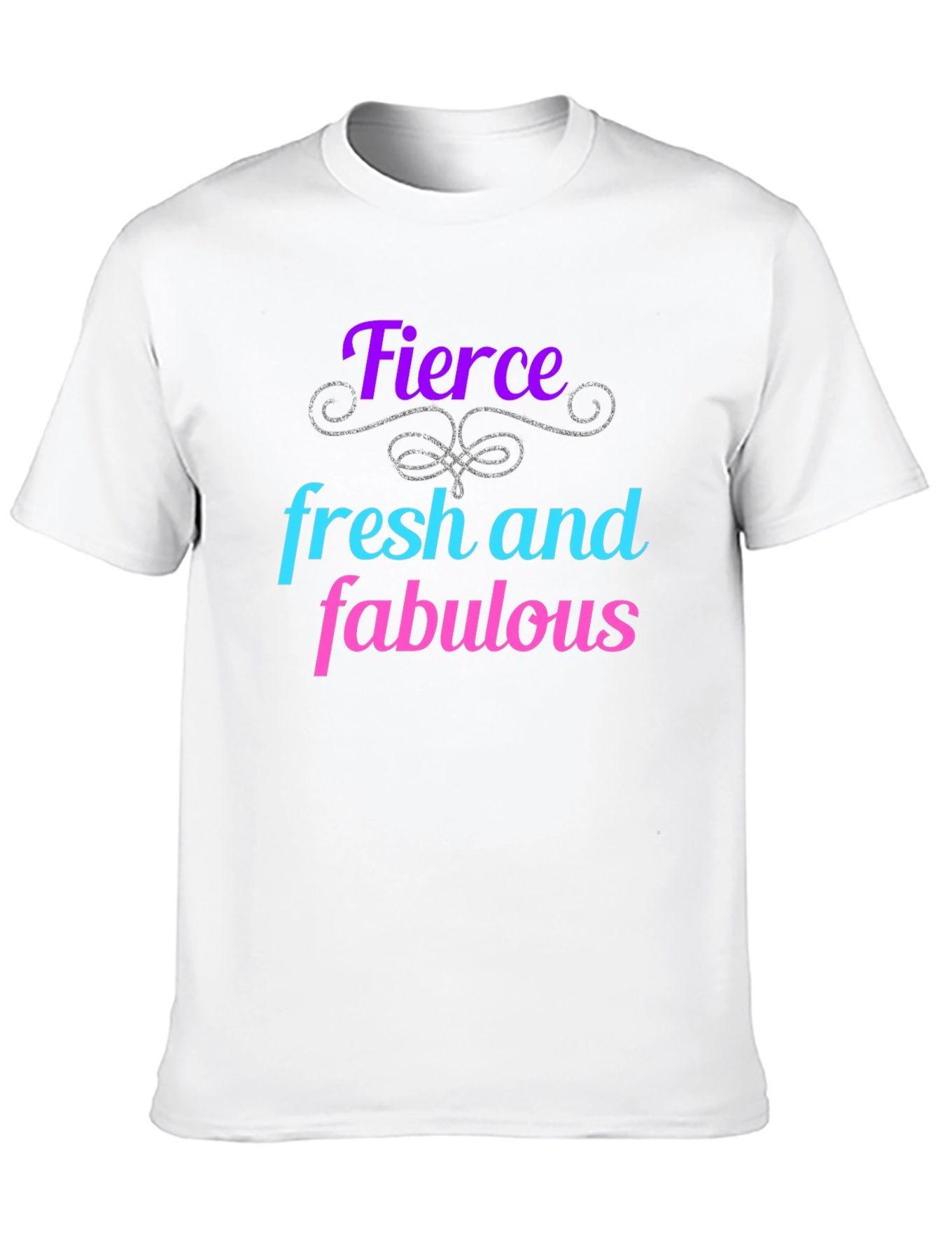 Black Fierce Fresh Fabulous Graphic Tee - Black view 10