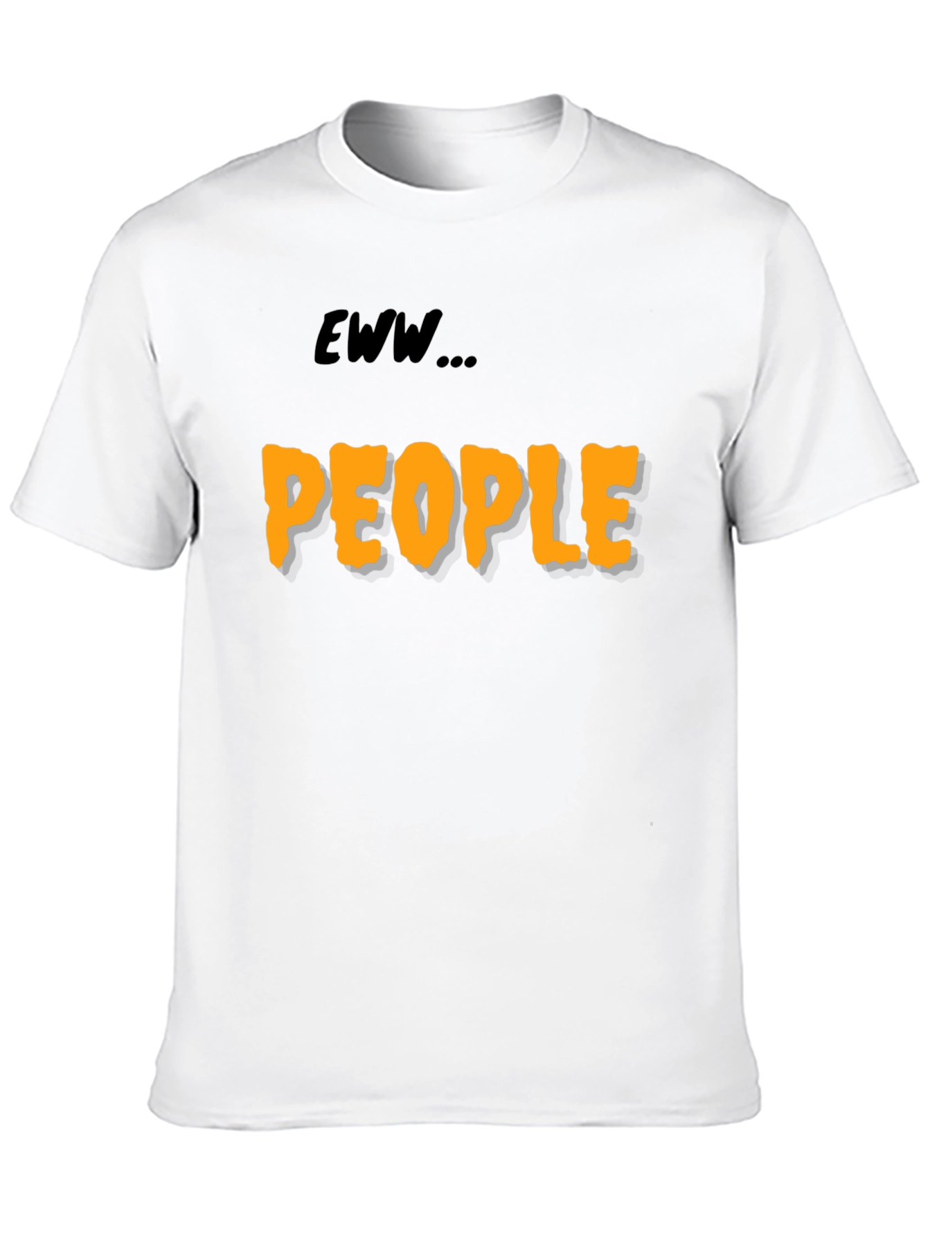 Black Eww People Graphic Tee - Black Cotton Comfort view 10