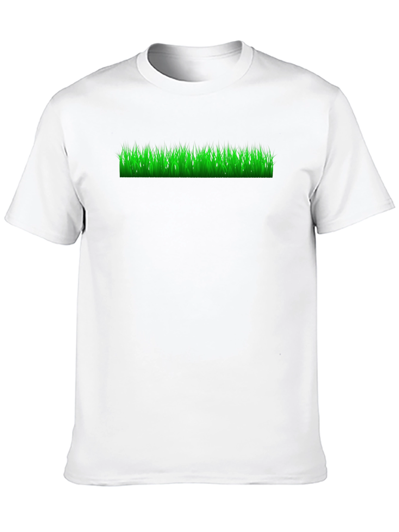 Black Green Grass Graphic Black T-Shirt view 10