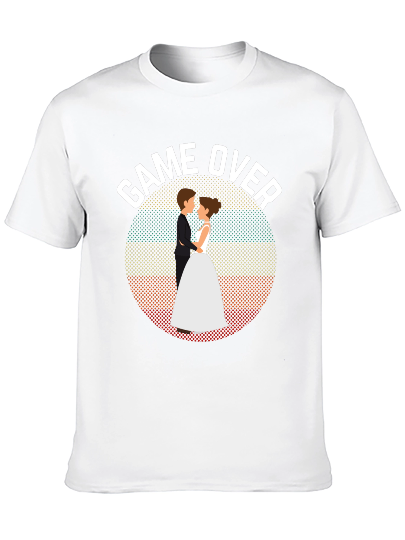 Black Game Over Wedding T-Shirt - Groom Gift view 10