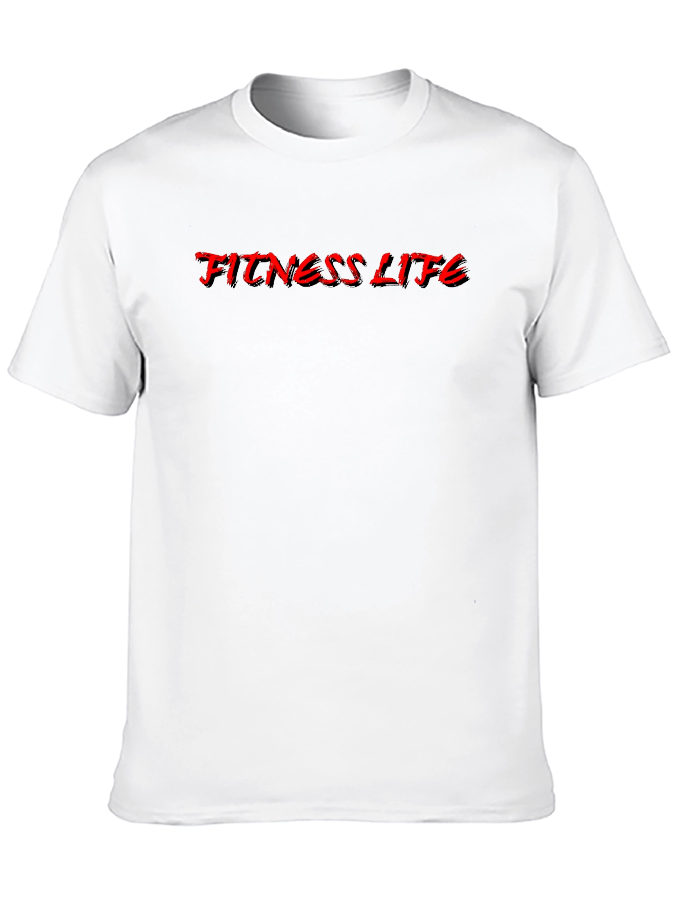 Black Fitness Life Black T-Shirt view 10