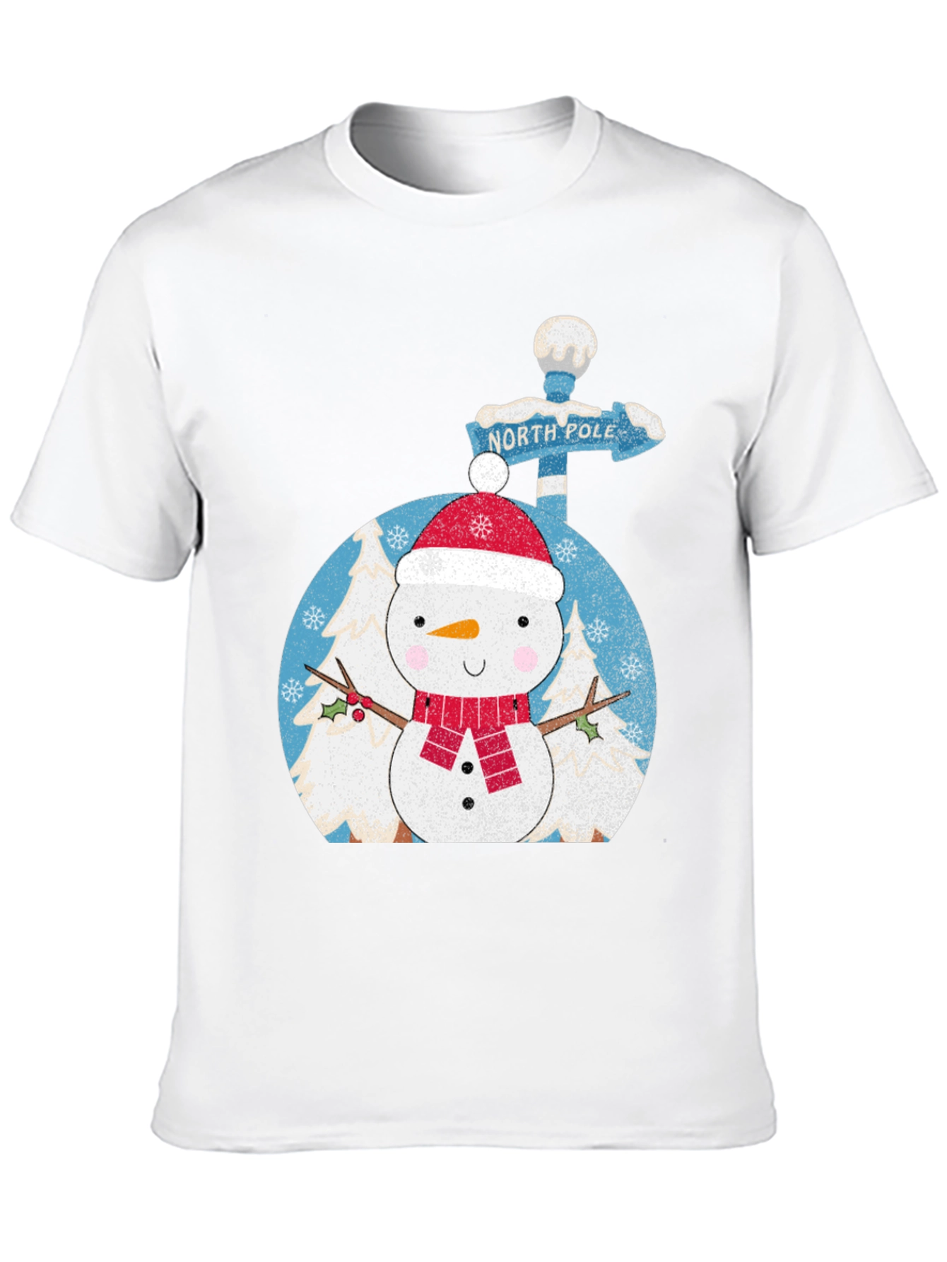 Snowman North Pole Black Tee - 10