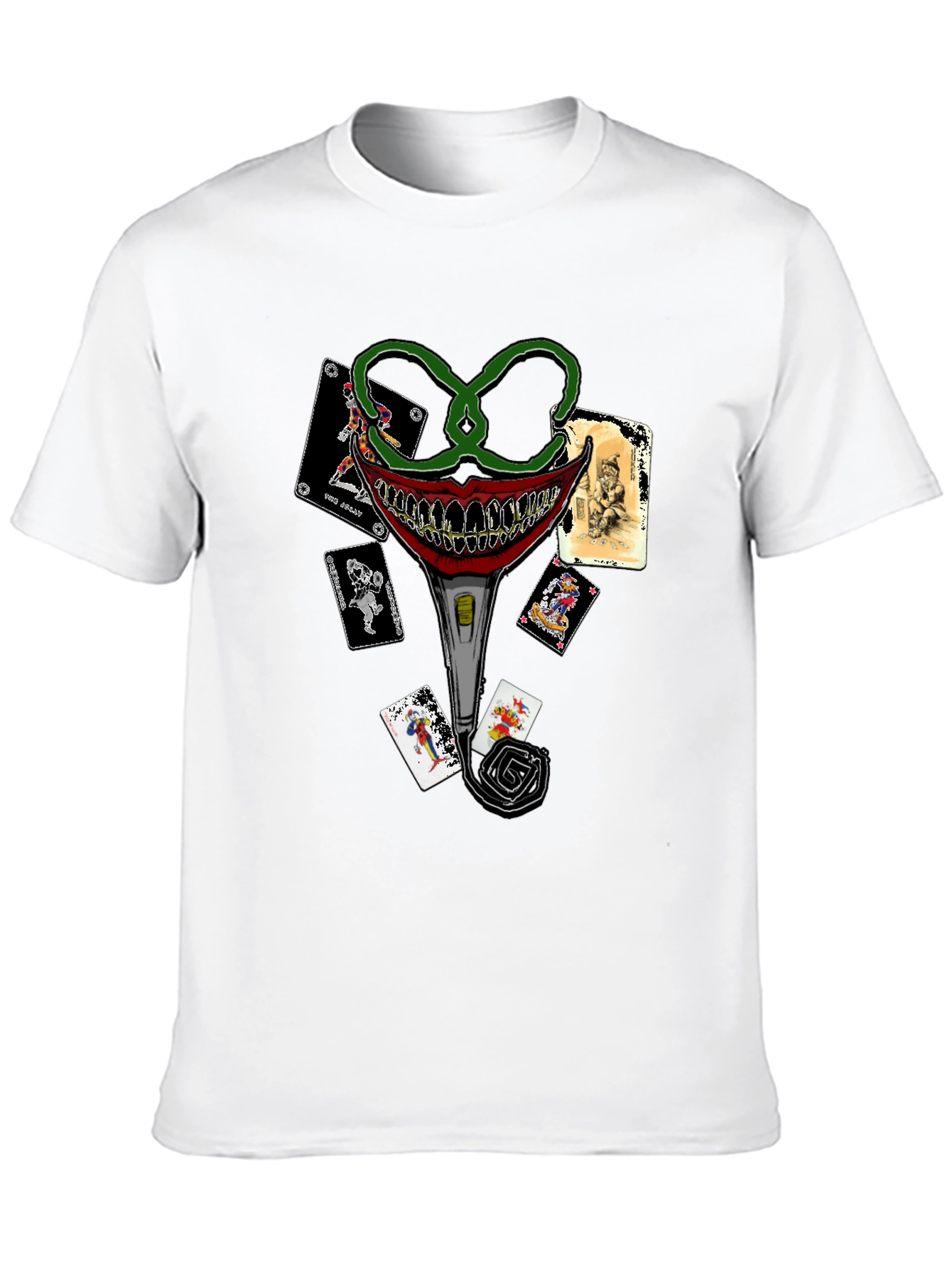 Joker Card T-Shirt - Crazy Clown Design - 10