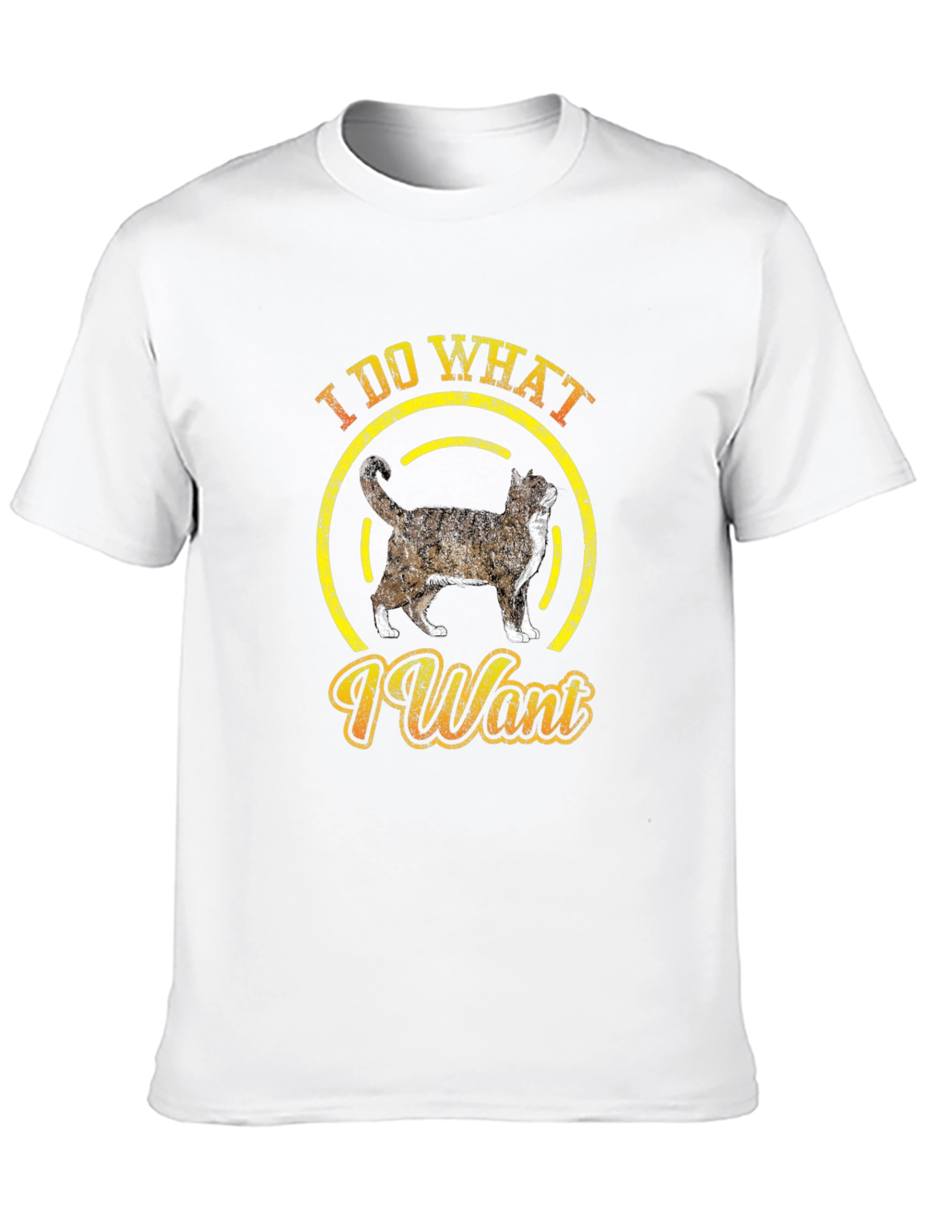 Black I Do What I Want Cat T-Shirt Funny Graphic Tee view 10