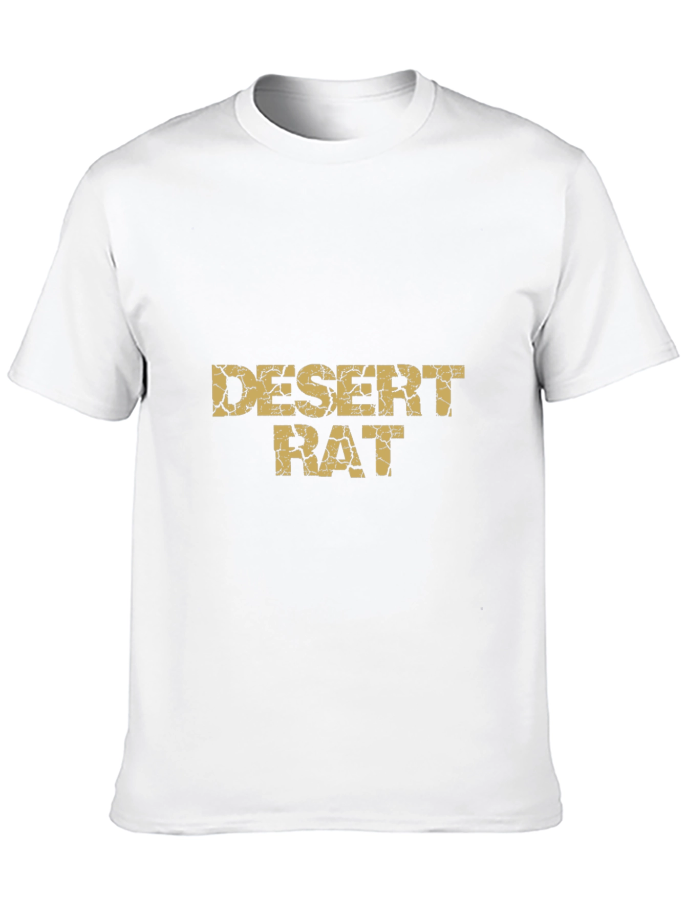 Black Desert Rat Graphic Tee - Black Cotton Casual T-Shirt view 10