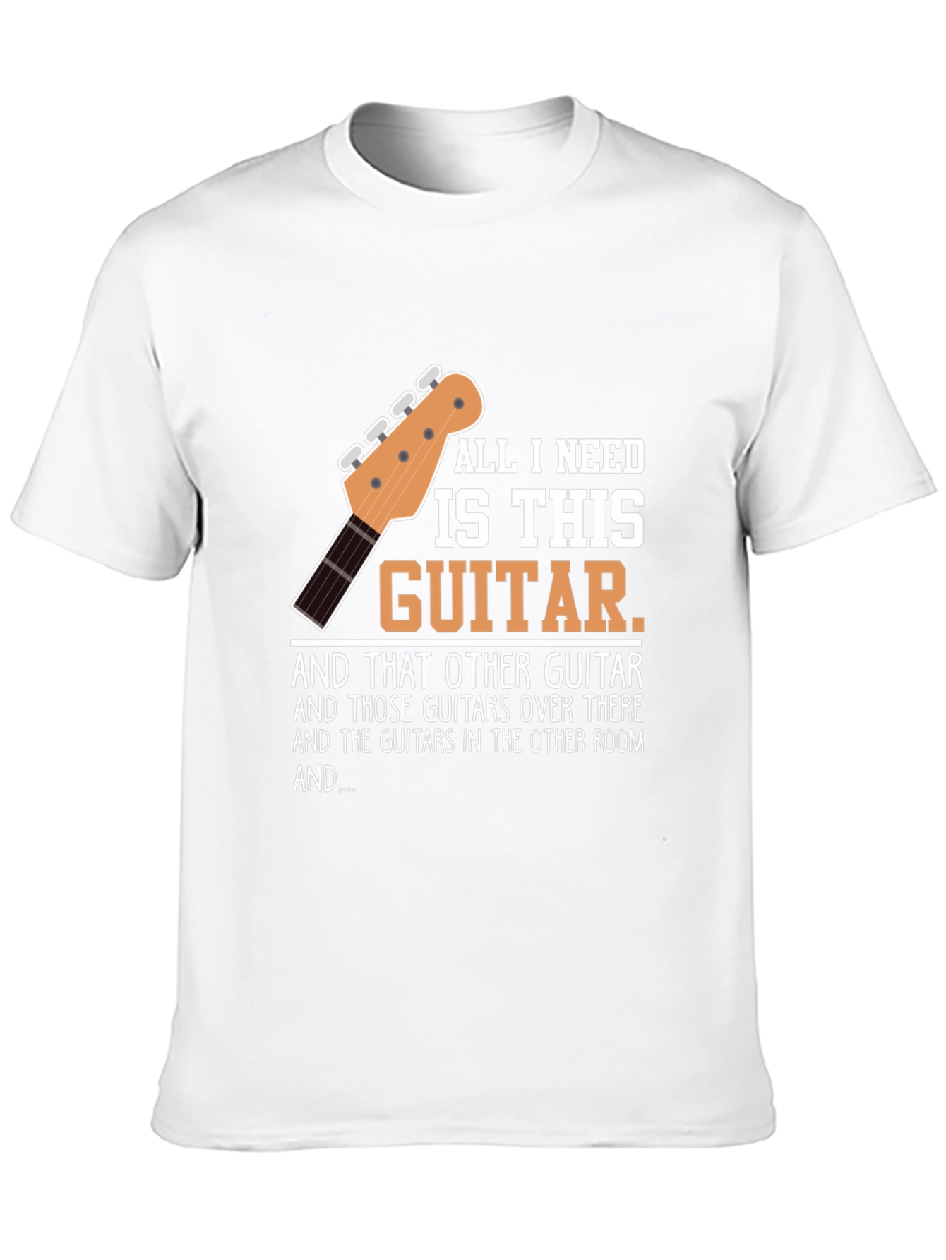 Black All I Need Is This Guitar Graphic Tee view 10