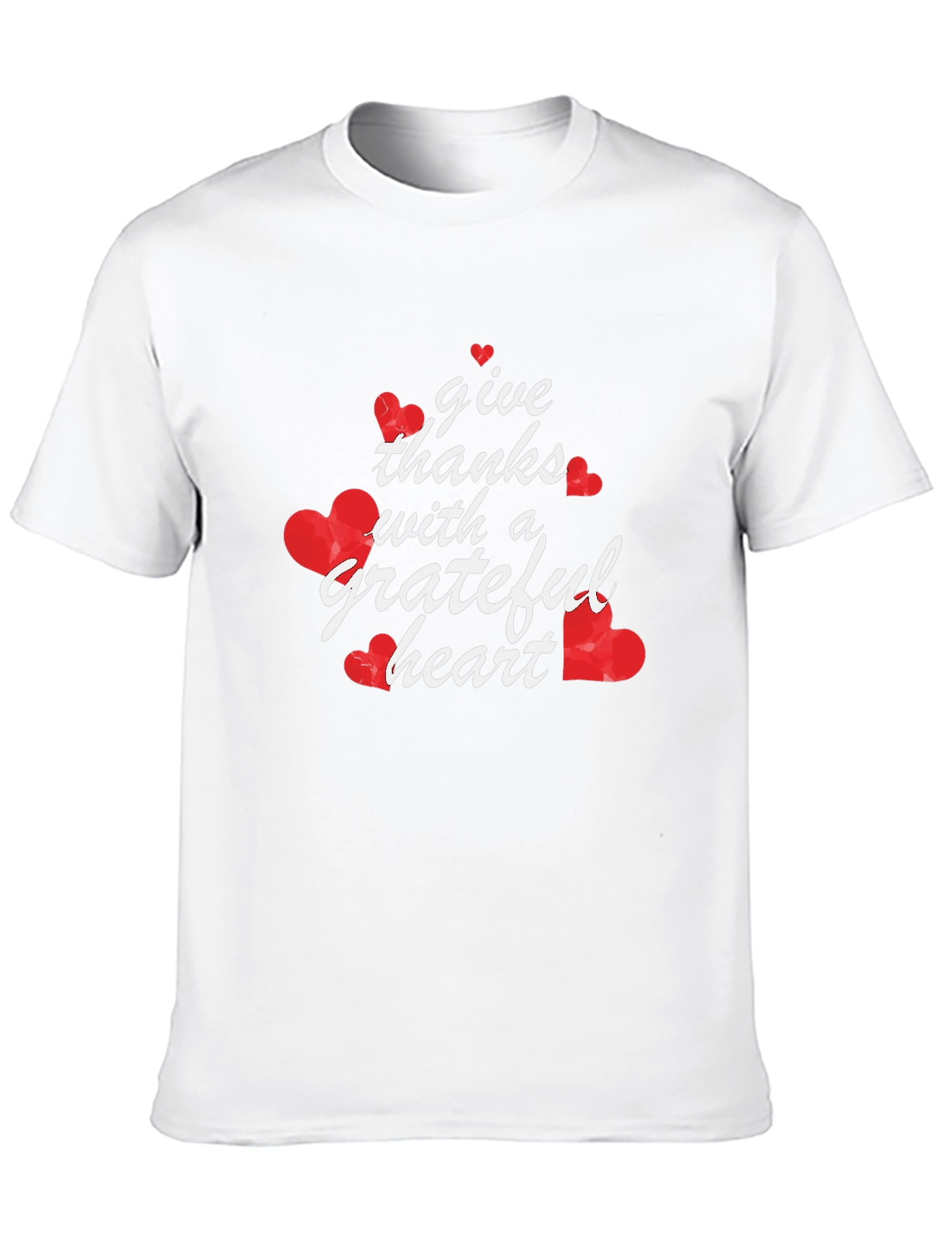 Black Grateful Heart Graphic Tee - Black Casual T-Shirt view 10