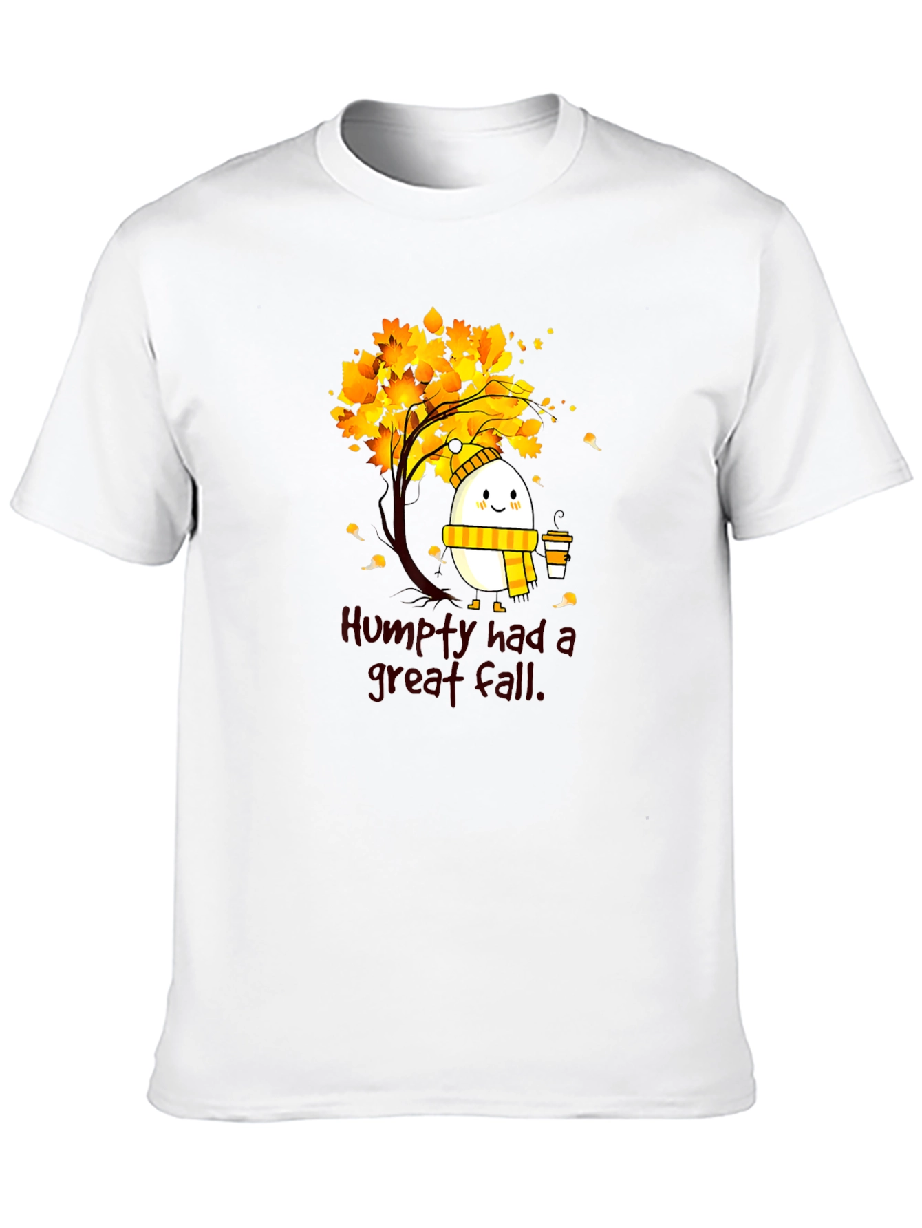 Black Humpty Great Fall Tee - Autumnal Humor Shirt view 10