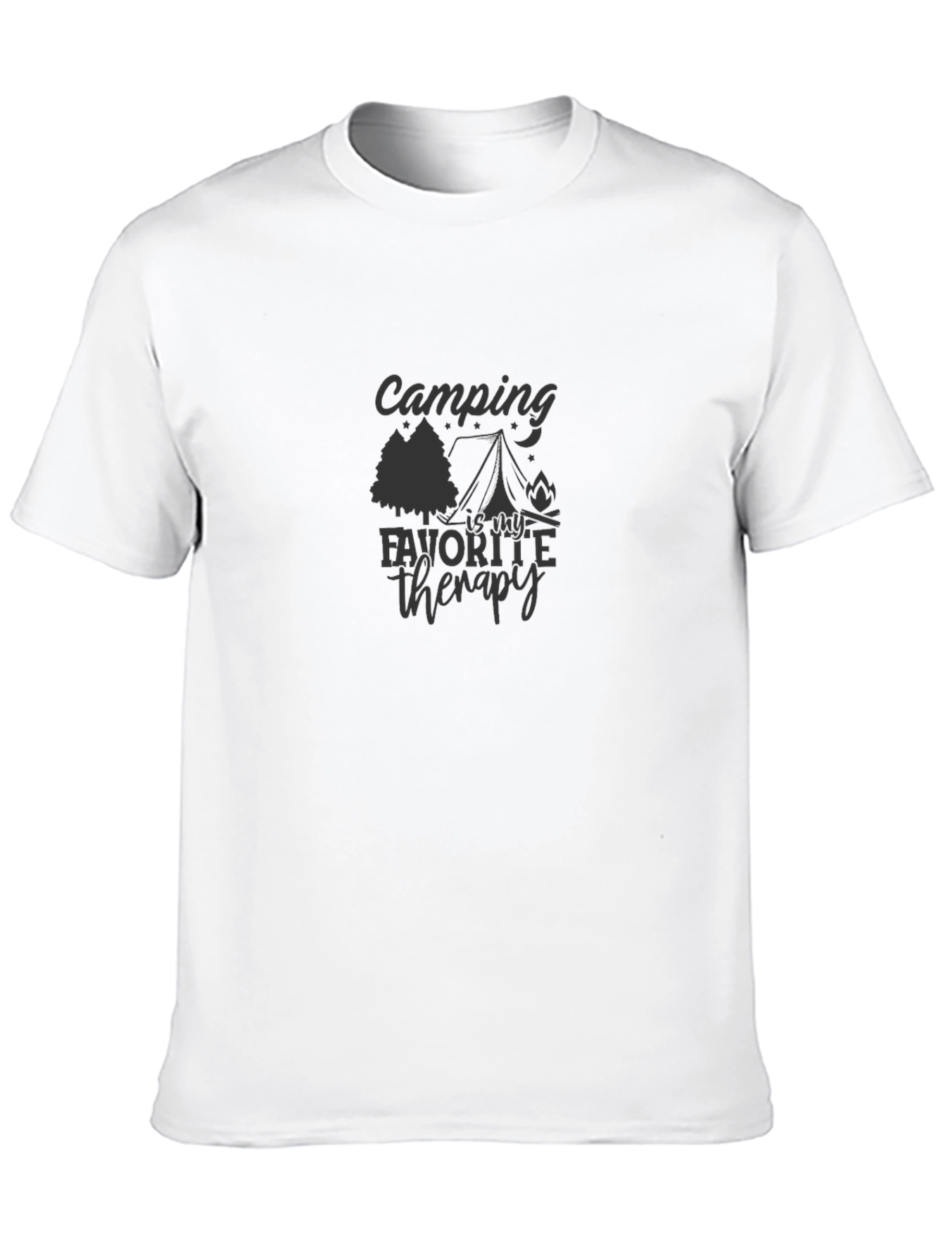 Black Camping Is My Favorite Therapy T-Shirt view 10