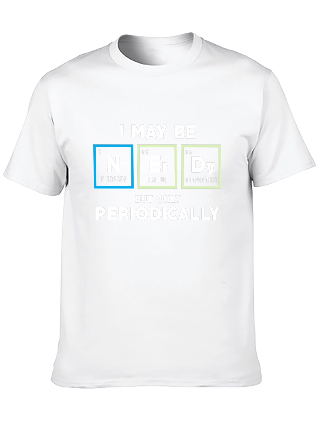 Black Nerdy Periodic Table T-Shirt - Science Geek Tee view 10