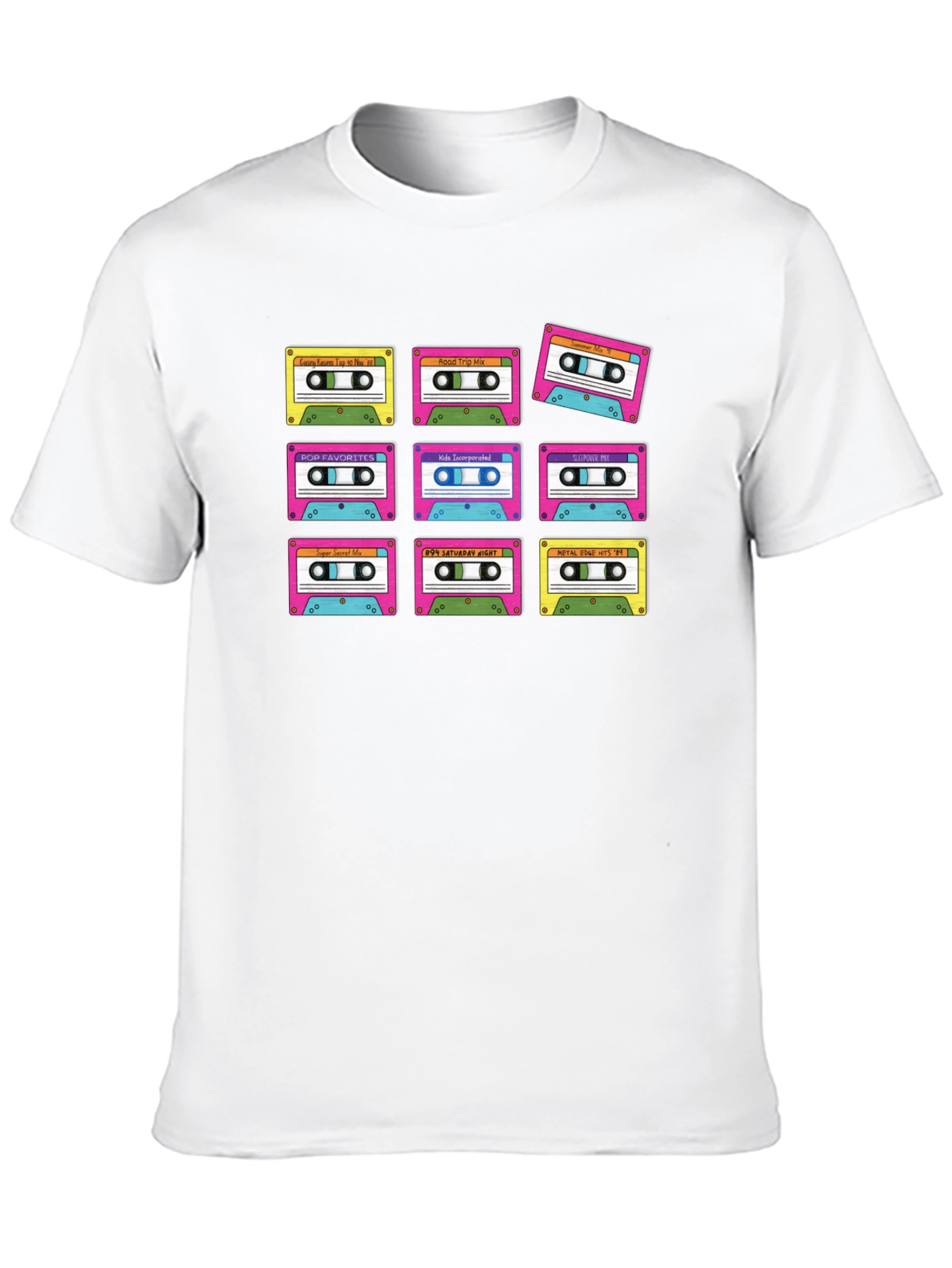 Black Retro Cassette Tape T-Shirt - Vintage Music Lover Tee view 10